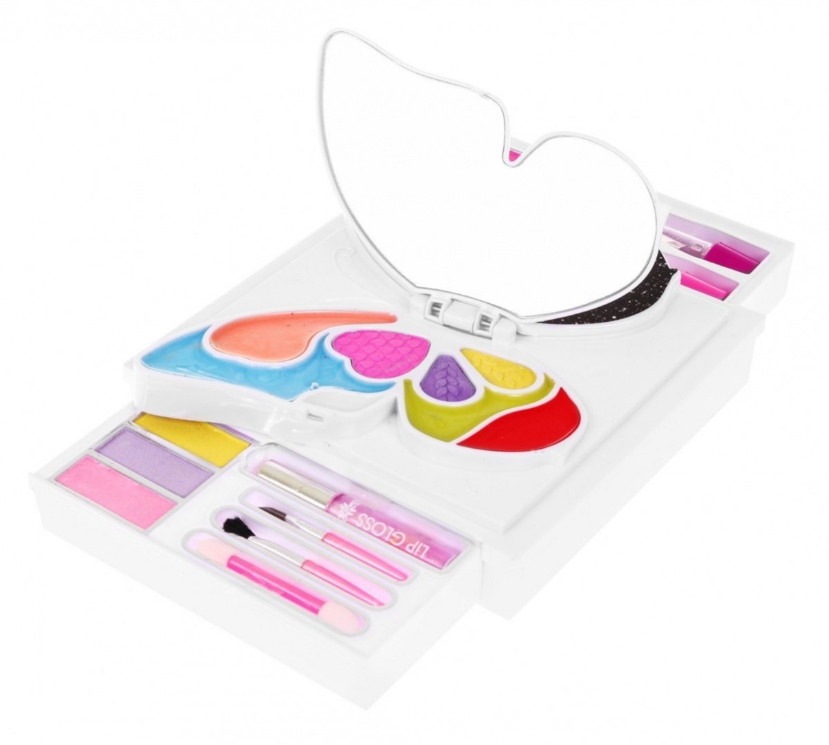 Butterfly Make-up Kit med utfellbar boks og speil