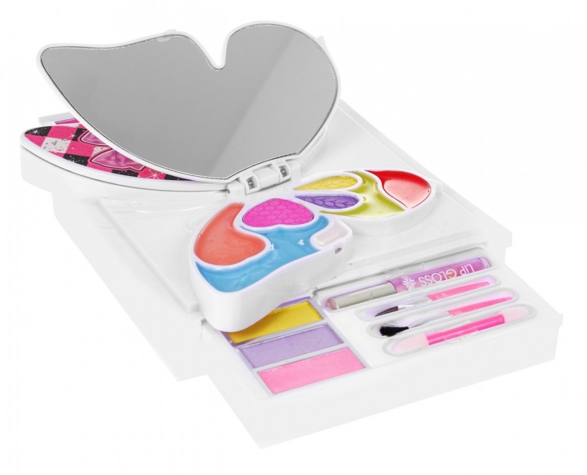 Butterfly Make-up Kit med utfellbar boks og speil