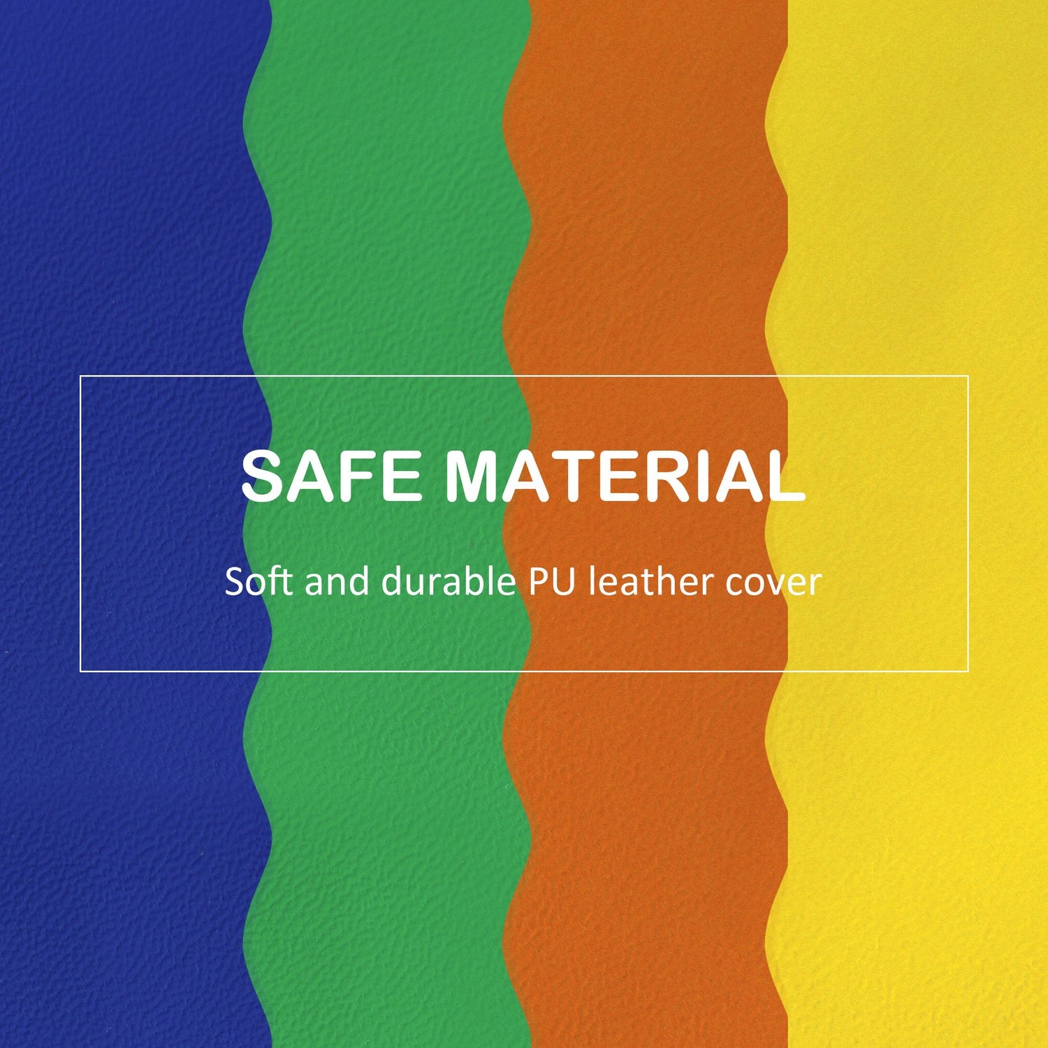 Byggklossar i mjukt skum – 7 st, färgglada, leksäkra