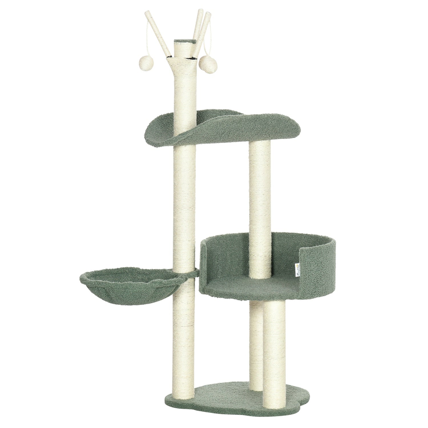 Cat Climbing Tree, 123 Cm, med solstol & lekboll