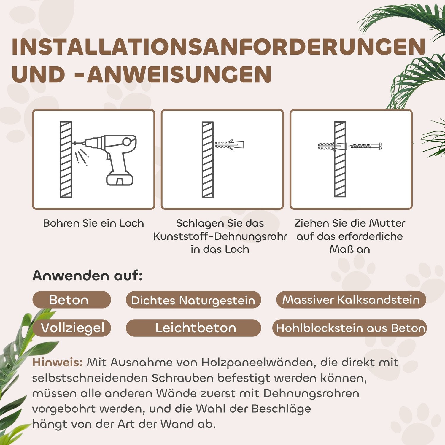 Cat Climbing Wall Set med hängmatta, mörkgrå, 4-delad