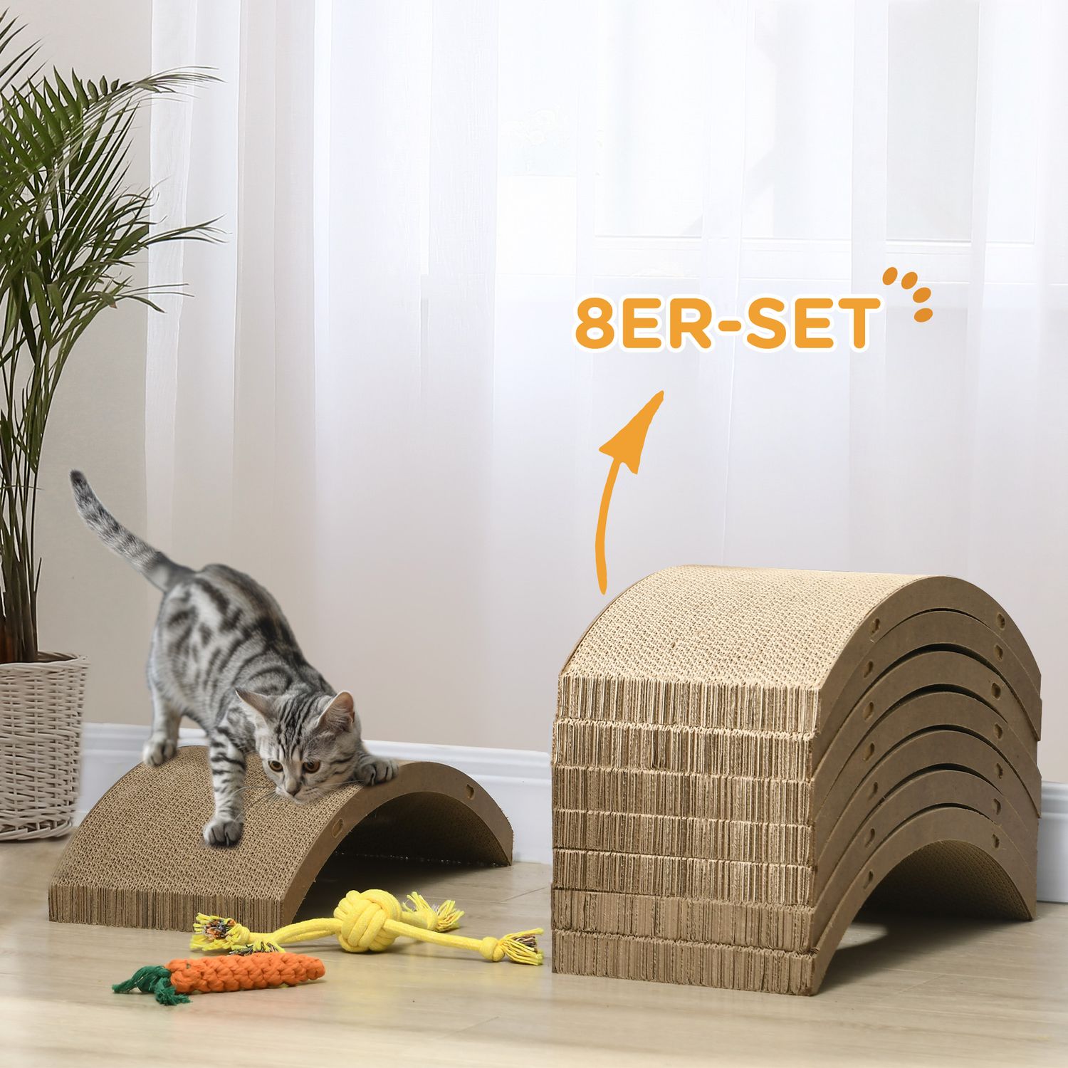 Cat Scratching Boards, Återvinningsbar, Passar Cats träningshjul