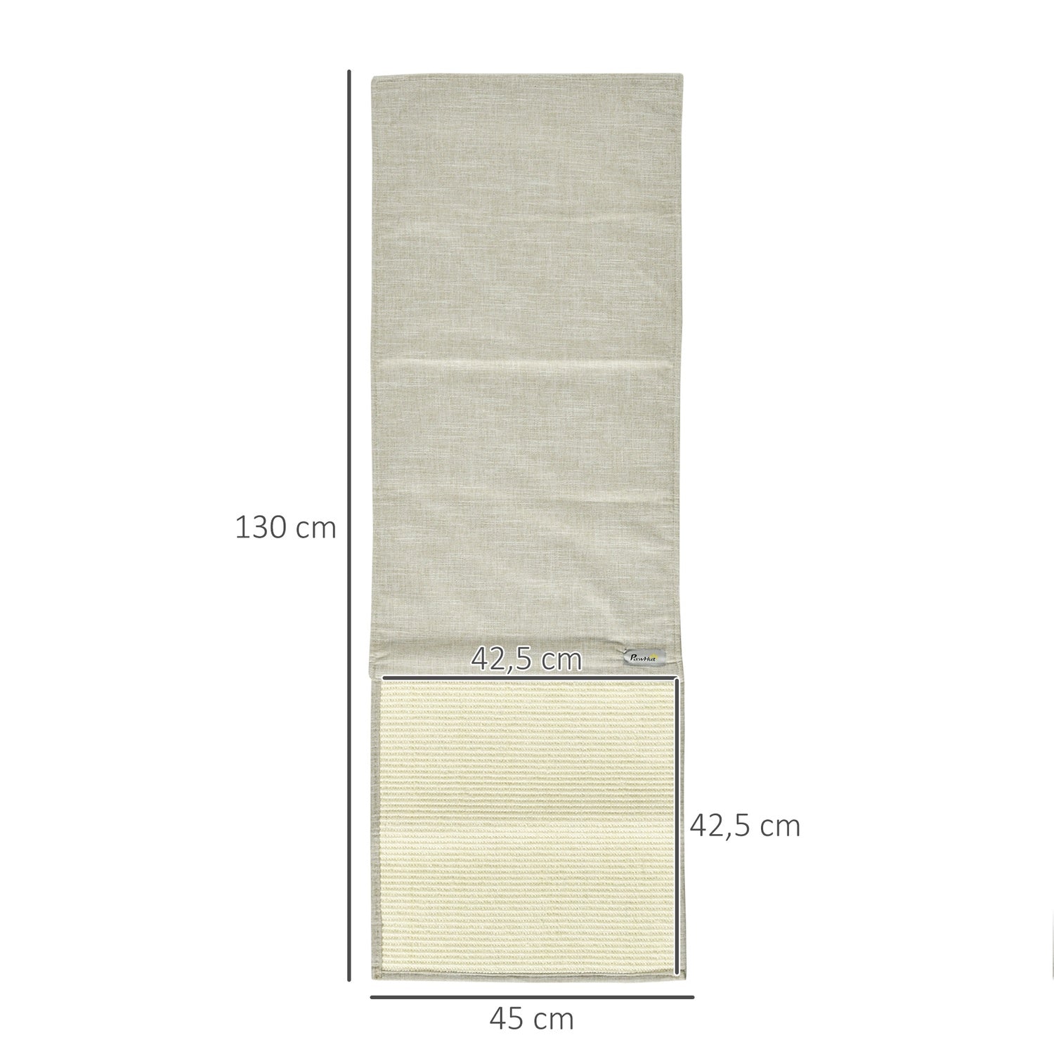 Cat Scratching Mat, Sisal Soffskyddsset – Beige/Grå