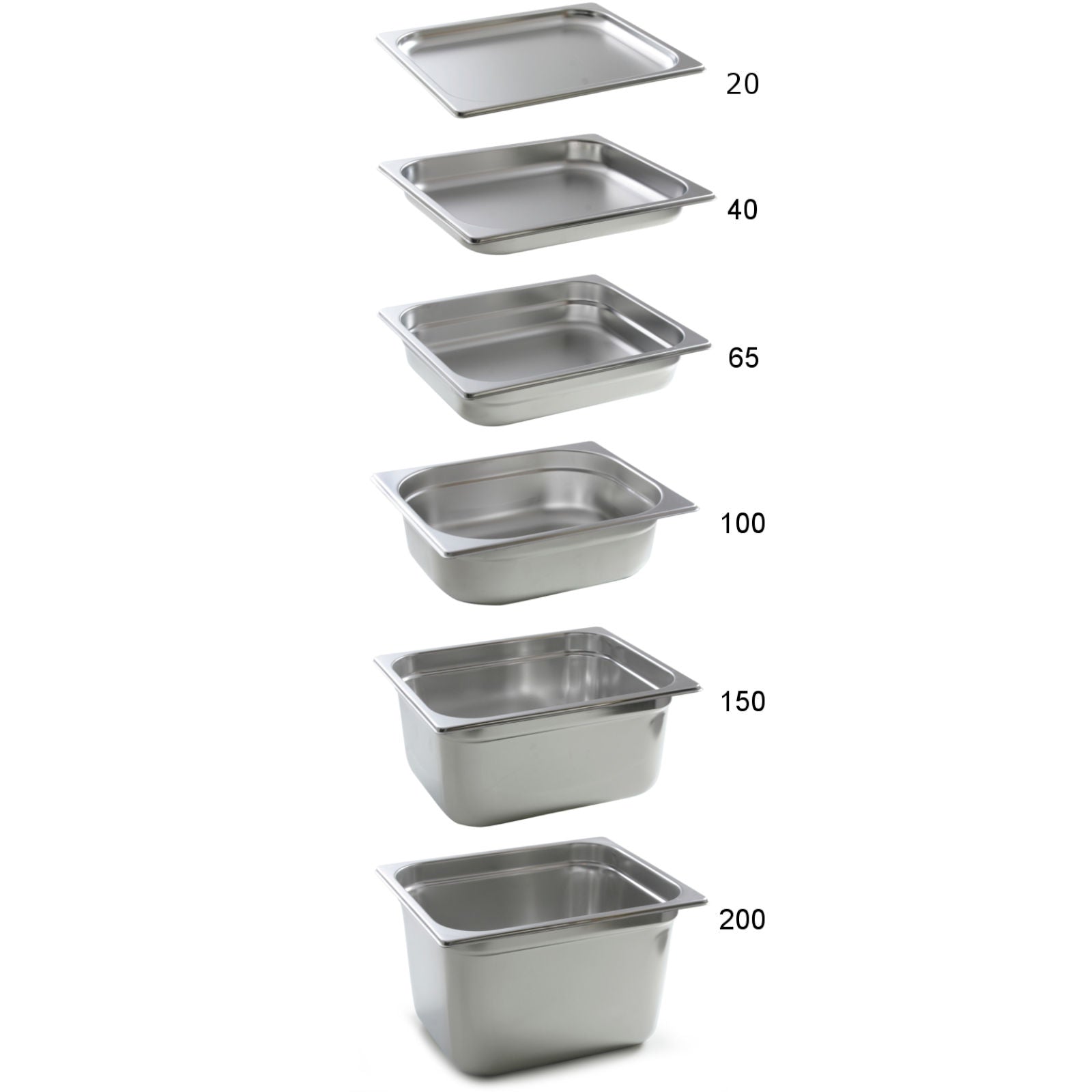 Cateringbehållare för GN 1/2 ugnar, höjd 40 mm - Hendi 816073