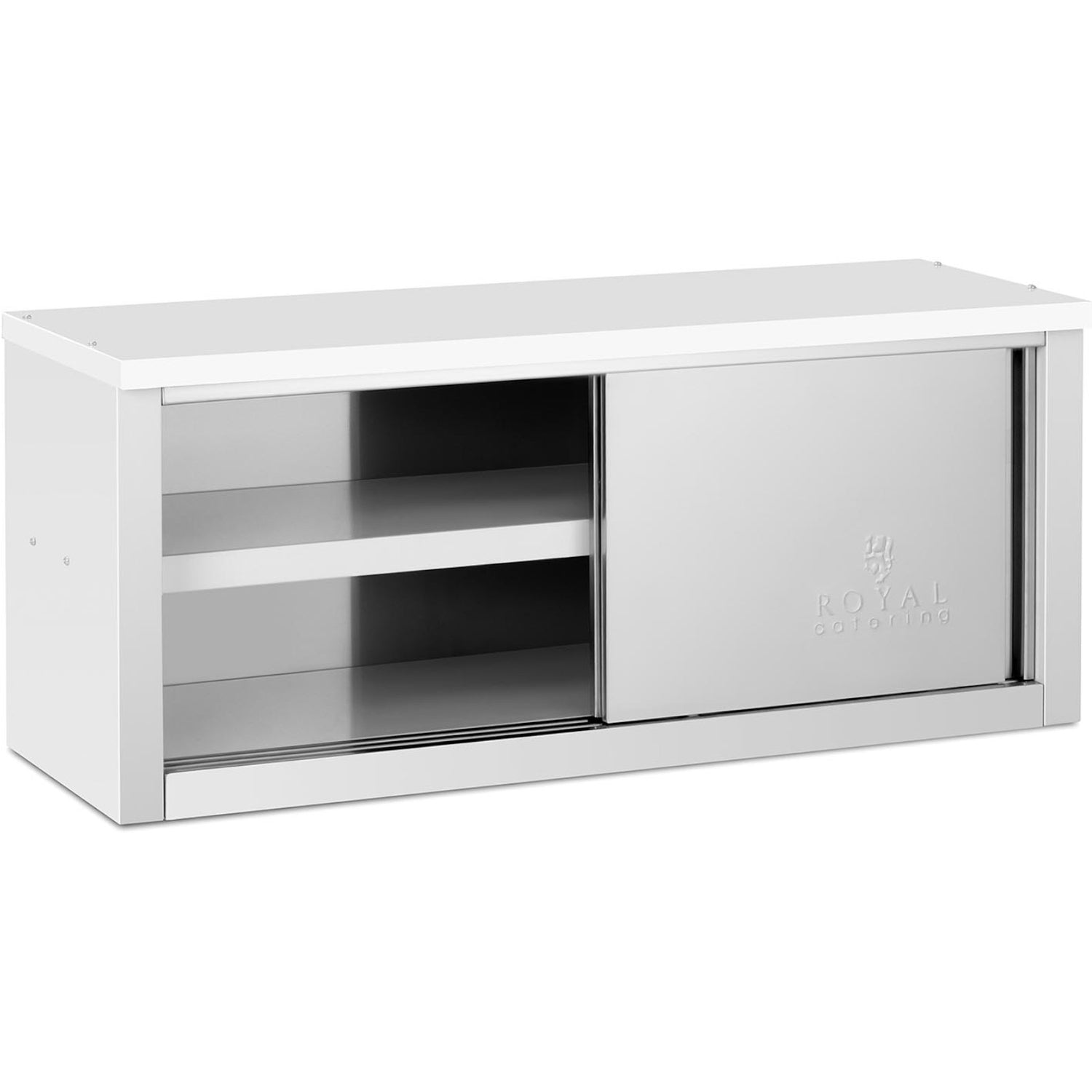 Catering väggskåp med skjutdörrar STÅL 150 kg 120 x 40 x 50 cm