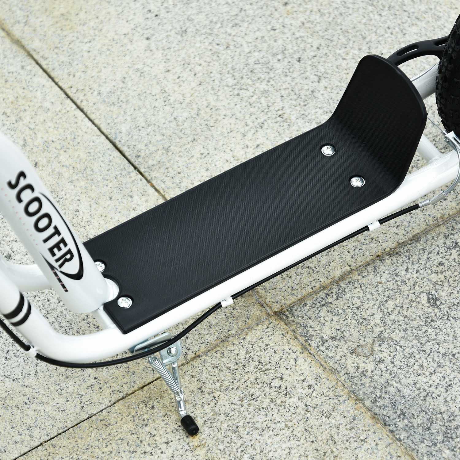 Cityscooter för barn – 12"" luftdäck, aluminium, vit