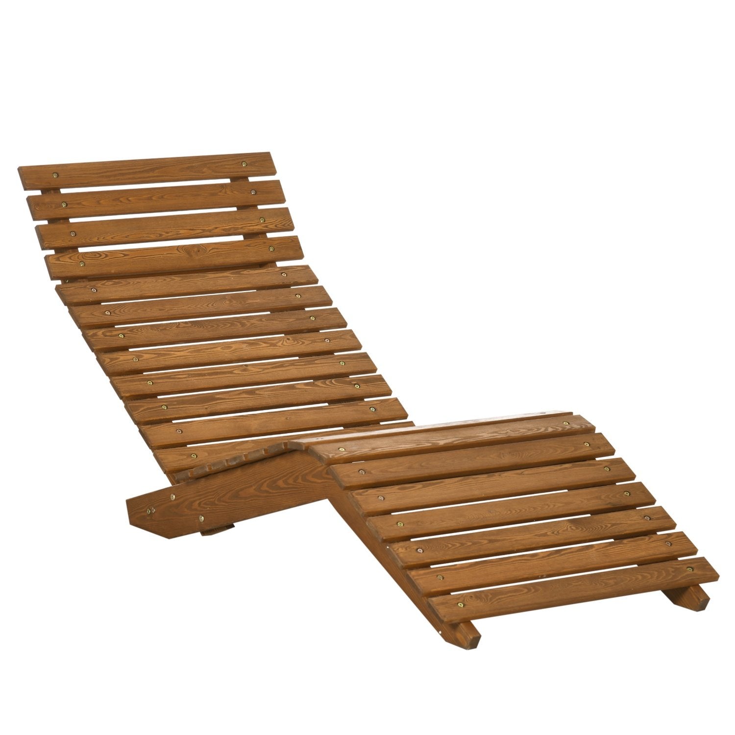 Solstol, Solstol, Trädgårdsstol, Relaxstol För Pool, Balkong, Upp Till 120 Kg, Massivt Trä, Teak, 66X170X77Cm