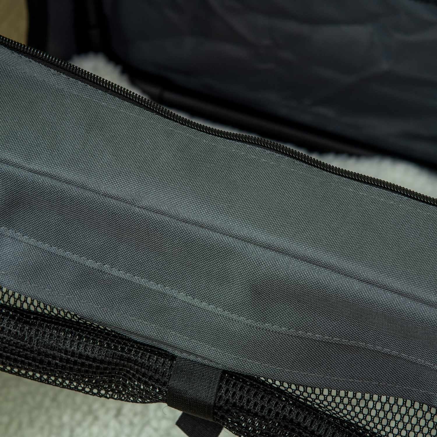 Djurhållare, grå Oxford, nätfönster, för husdjur upp till 4 kg