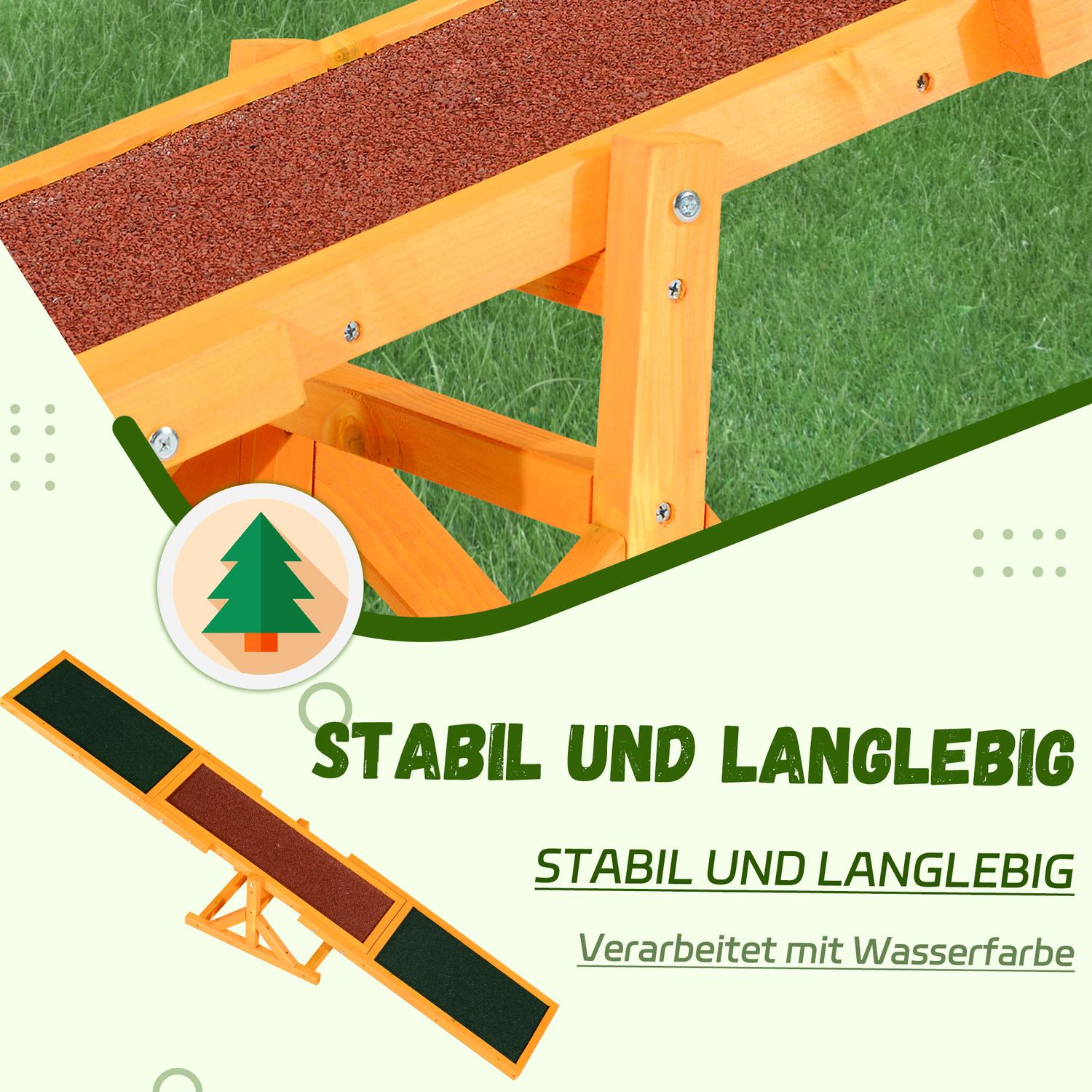 Dog Agility Rocker Toy – 180 x 30 x 30 cm, Utomhusträning