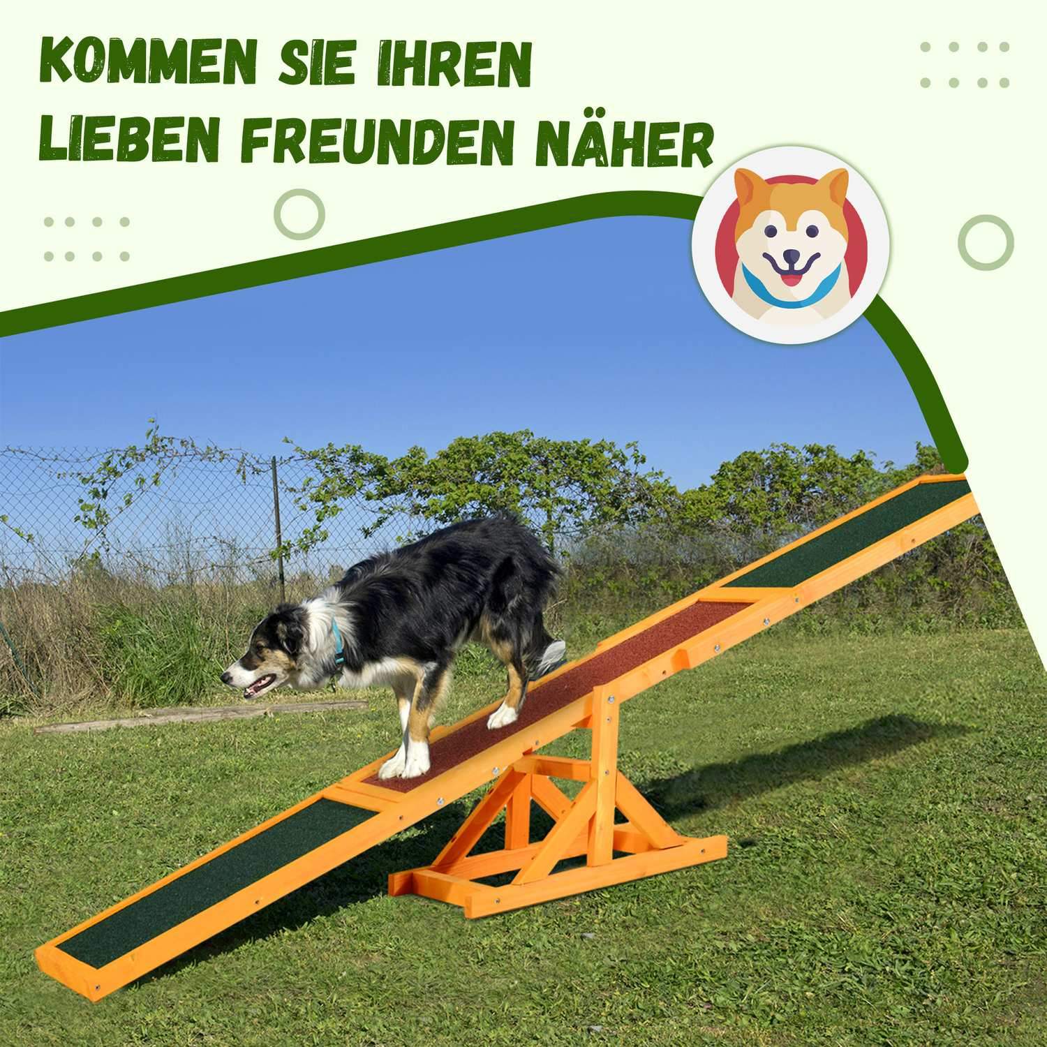 Dog Rocker Dog Agility Rocker Valp Toy Dog Sports 180 X 30 X 30 Cm