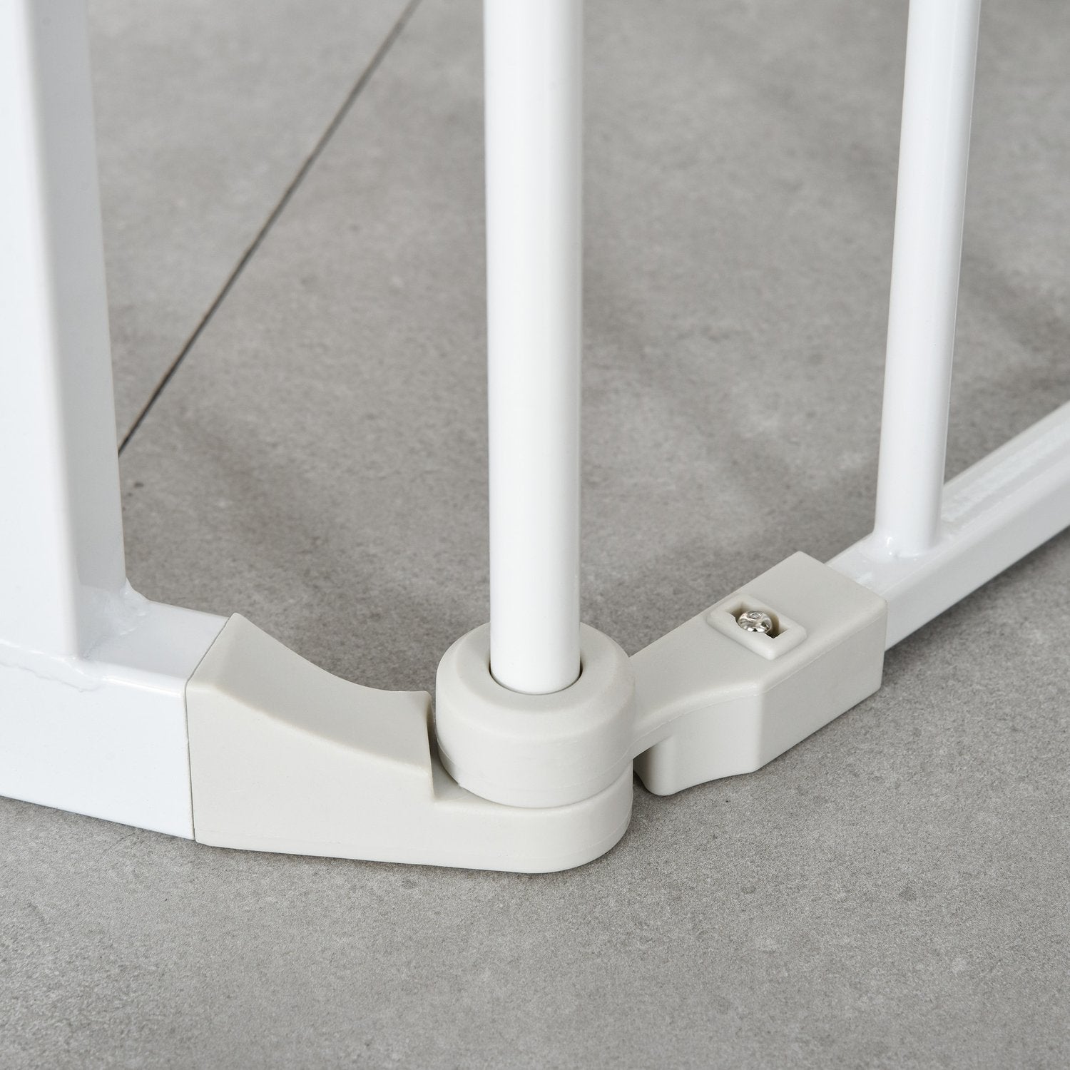 Dog Barrier Gate – Metall & Plast, 180x74,5 cm, Vit