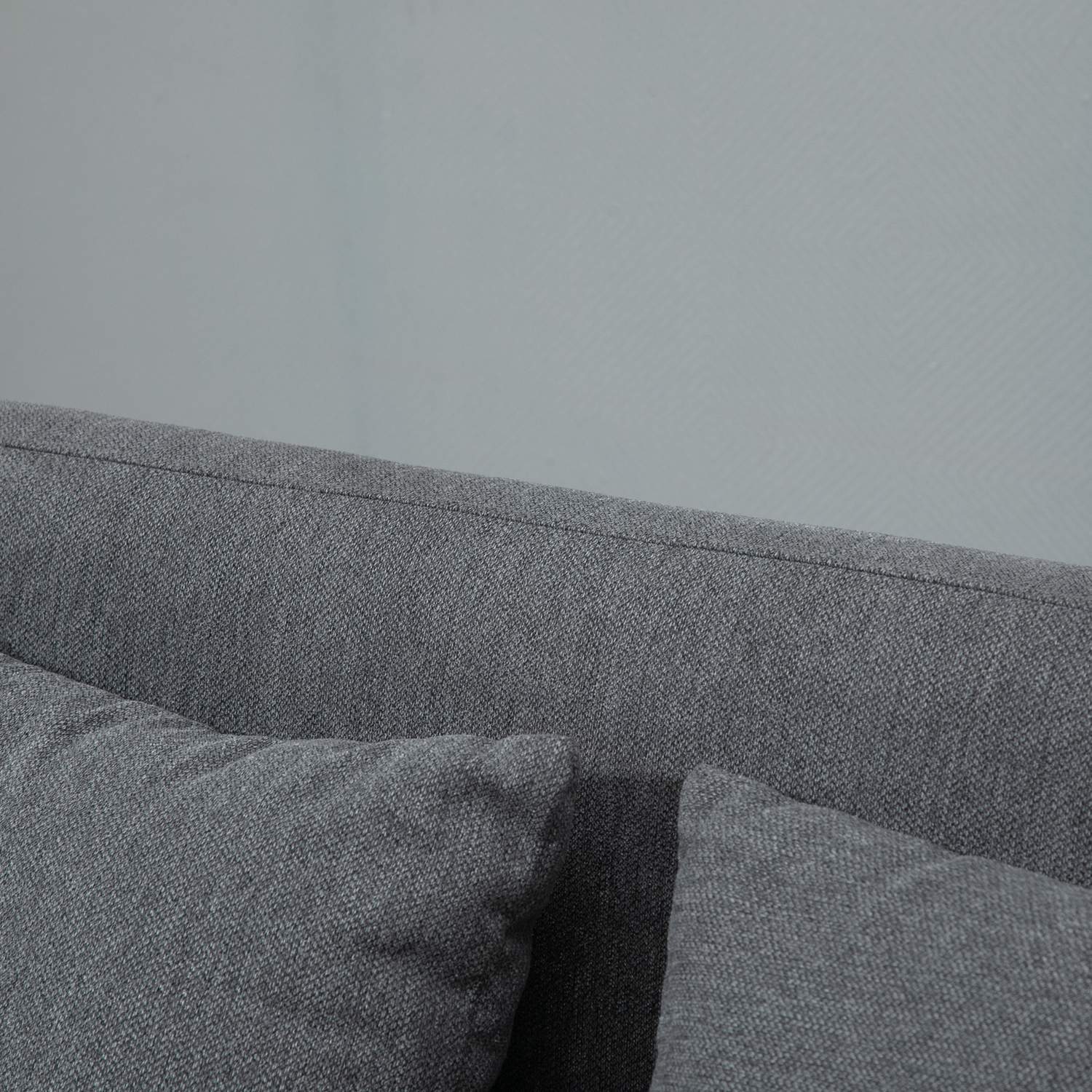 Dobbel sofa Loveseat med pute, justerbare fotstøtter, fløyelsmyk polyester, gummitre, skum, 2-seter, stofftrekk