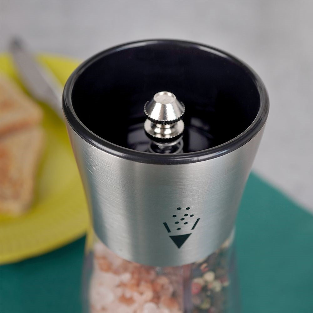Dubbel handkvarn för peppar/salt - Justerbar och elegant