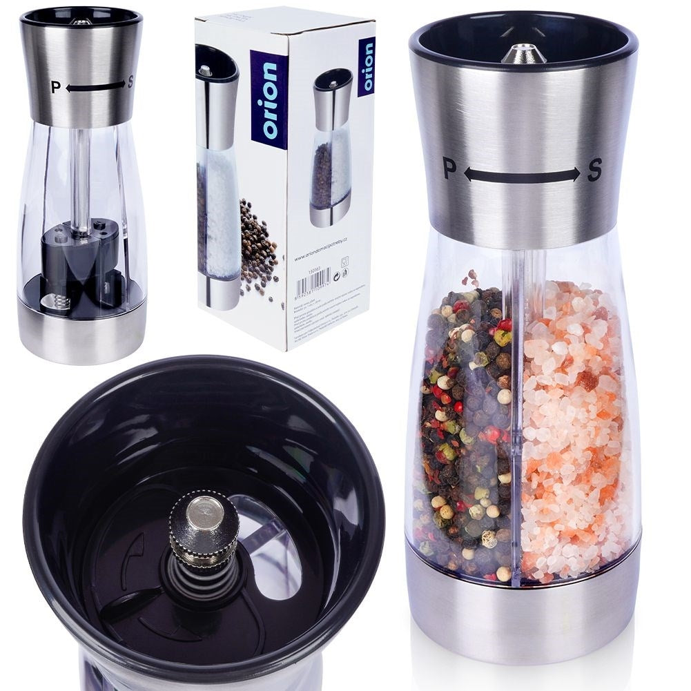 Dubbel handkvarn för peppar/salt - Justerbar och elegant