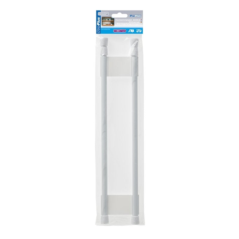 Dubbel skåpsstång utdragbar 41-71cm