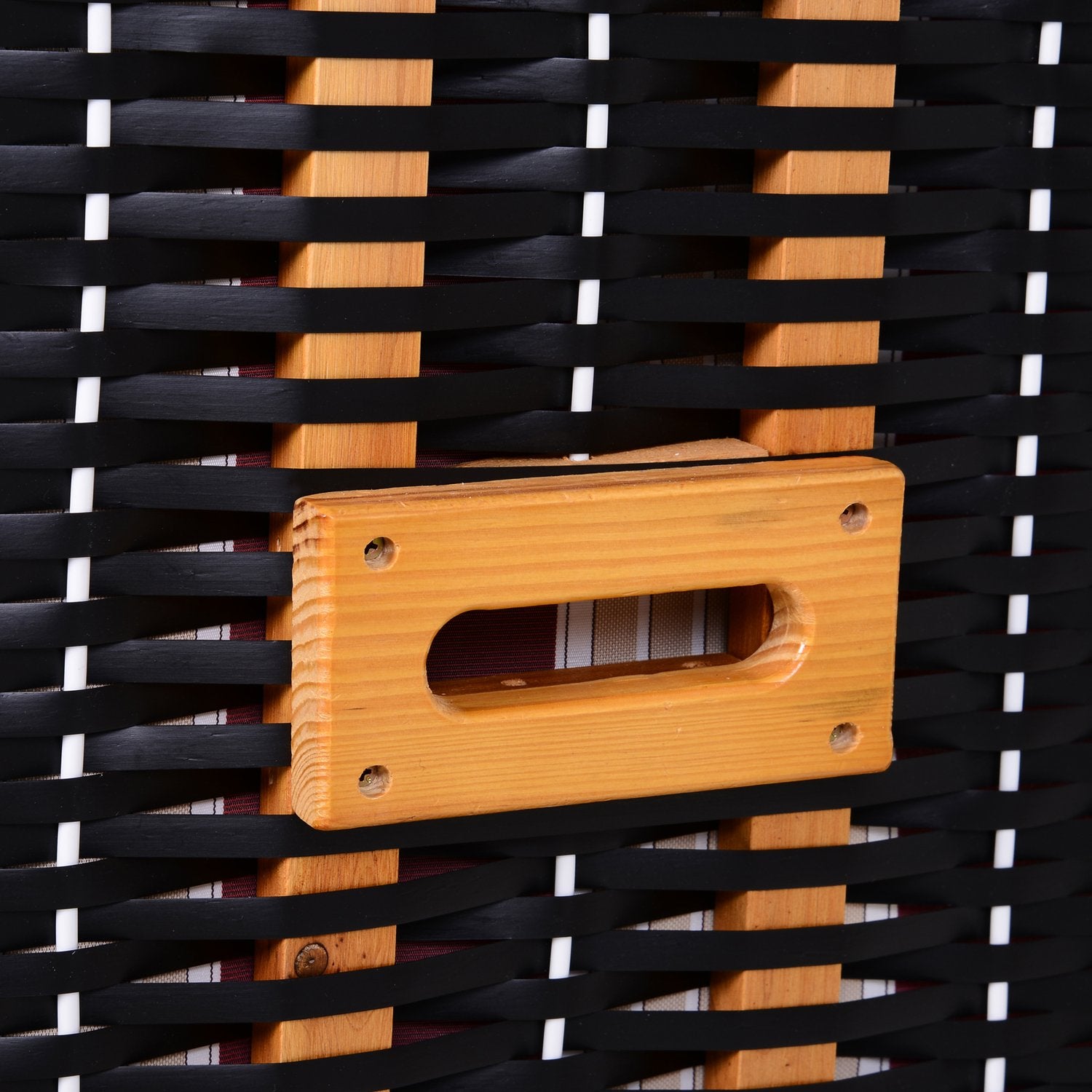 Dubbel solstol med tak- och dryckeshållare, röd/vit