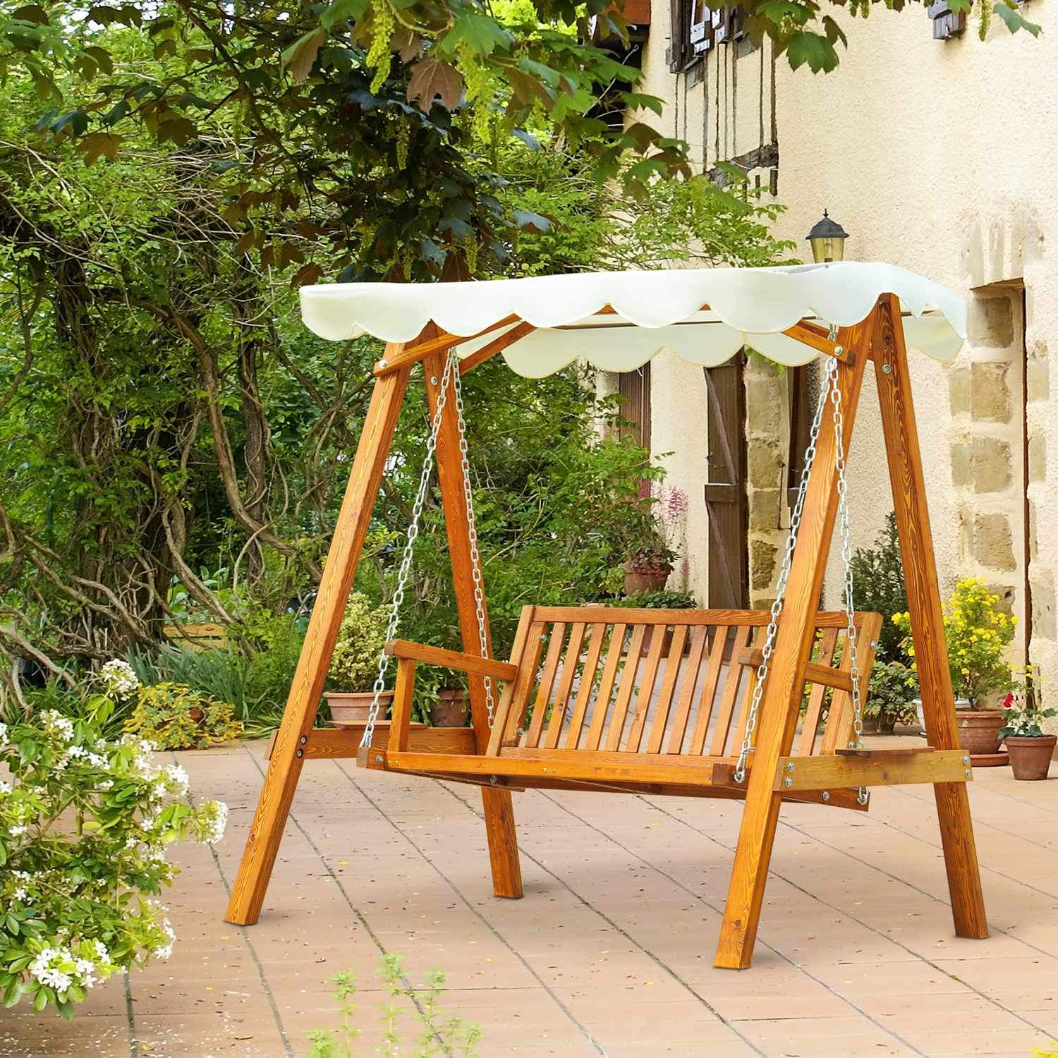 Hollywood Swing Hage Swing Swing Bench Swing 2-seters lerk