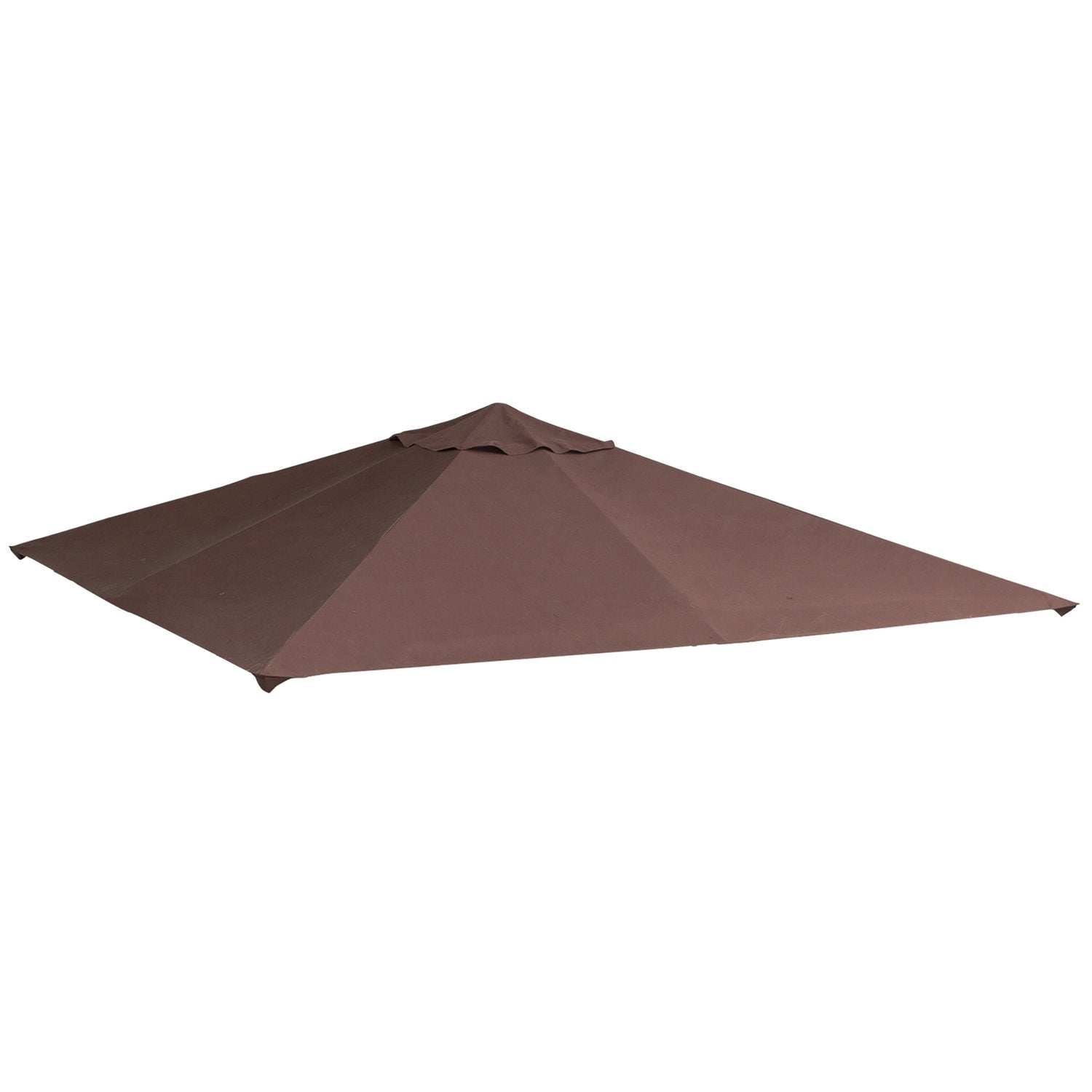 Ersättningstak Gazebo 2,93X2,93M Gazebo Cover Solskydd Polyester Kaffe