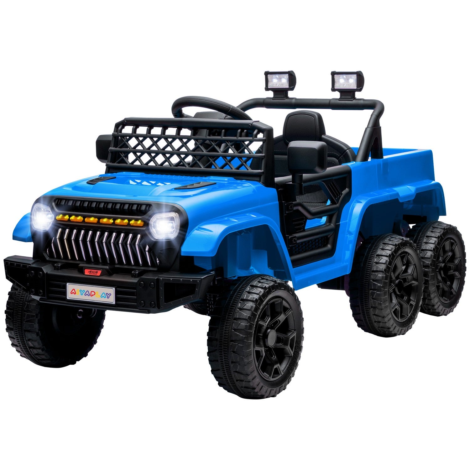 Barns 12V elektrisk terrängbil med fjärrkontroll och LED-ljus