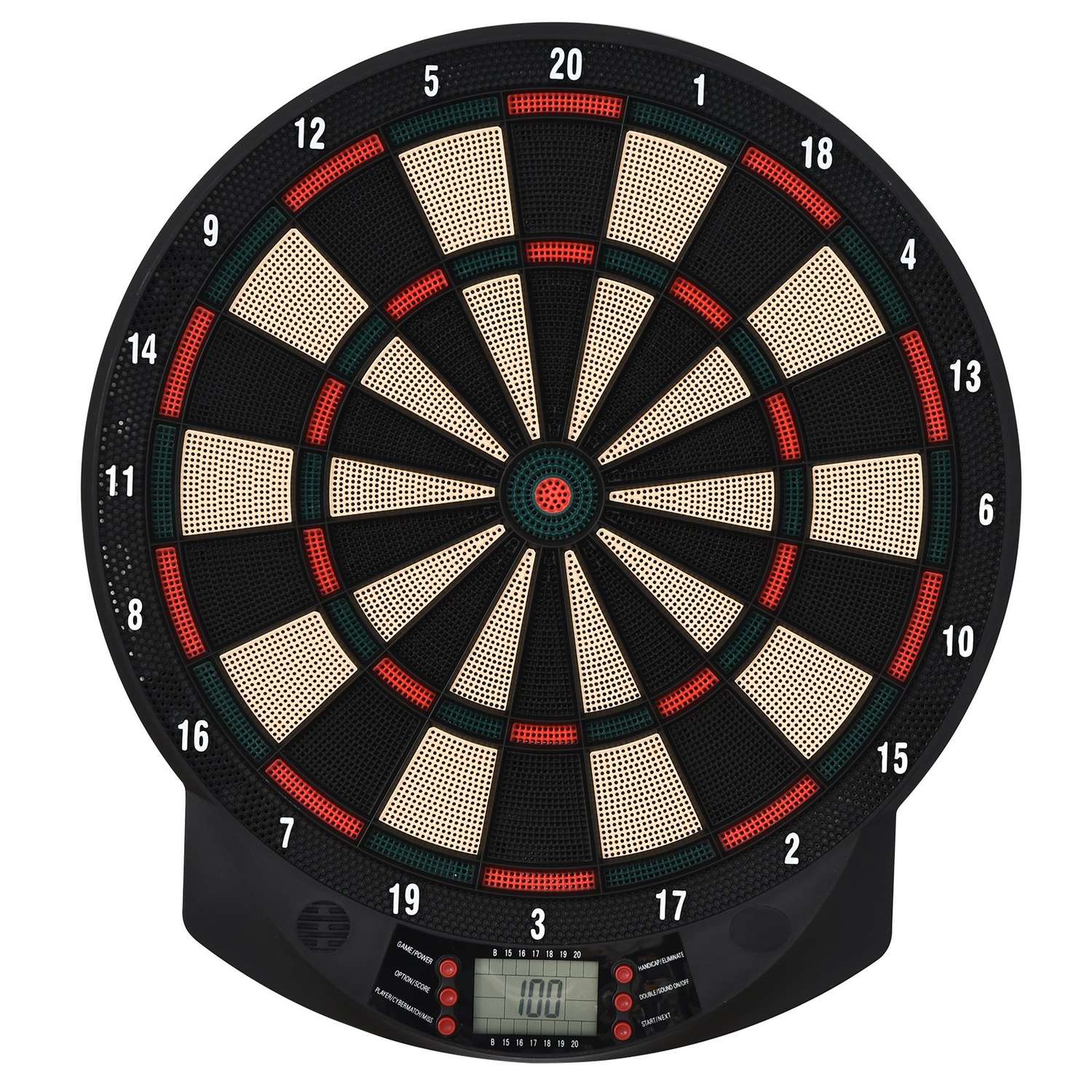 Elektronisk darttavla, 6 dart, 26 spel, flerfärgad