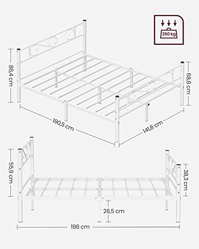 Elegant industriell dobbeltsengramme, stål, 225 kg