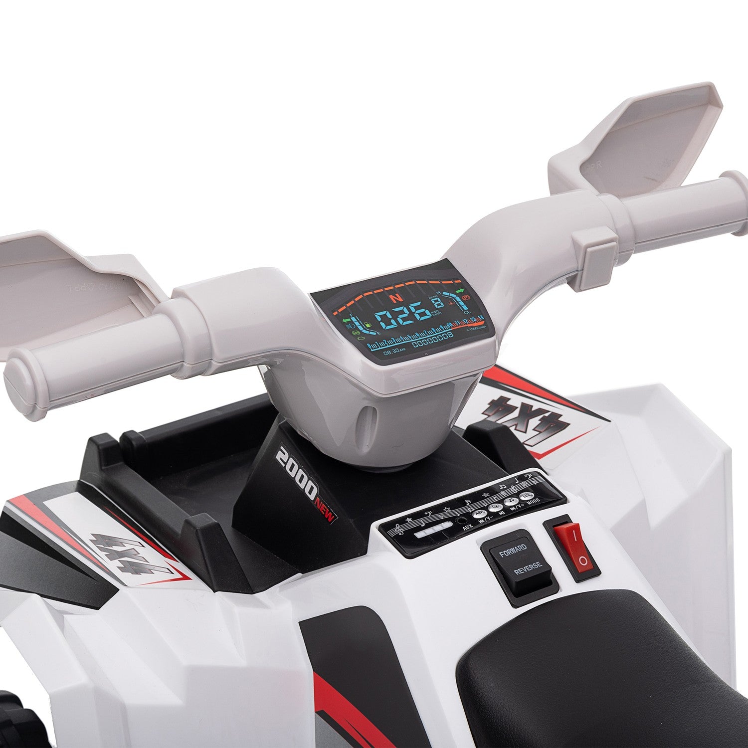 Electric Kids Quad – 6V, 2,5 km/h, 1,5–3 år, vit