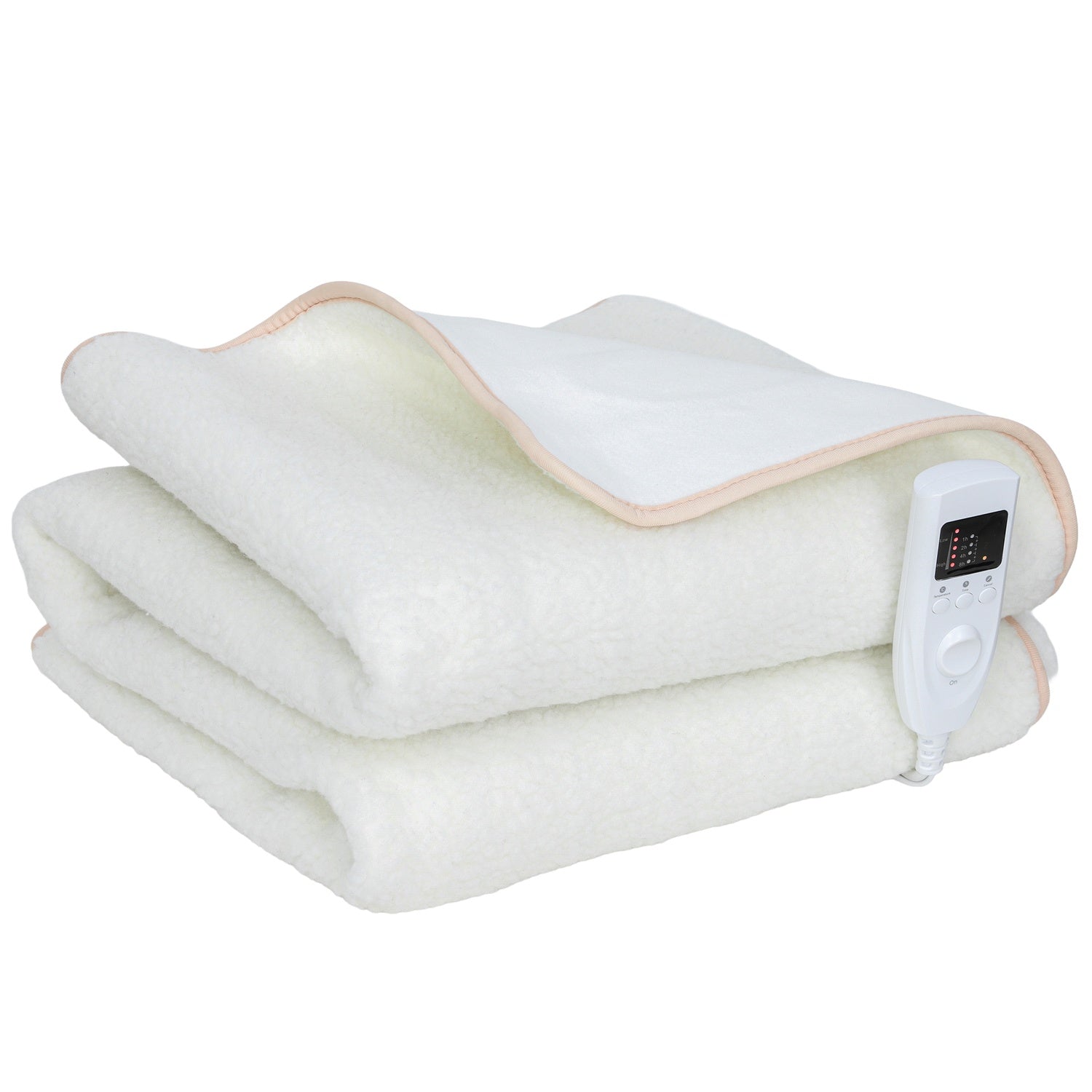 Elektrisk filt, dubbla zoner, 160x140 cm, 5 värmenivåer, timer