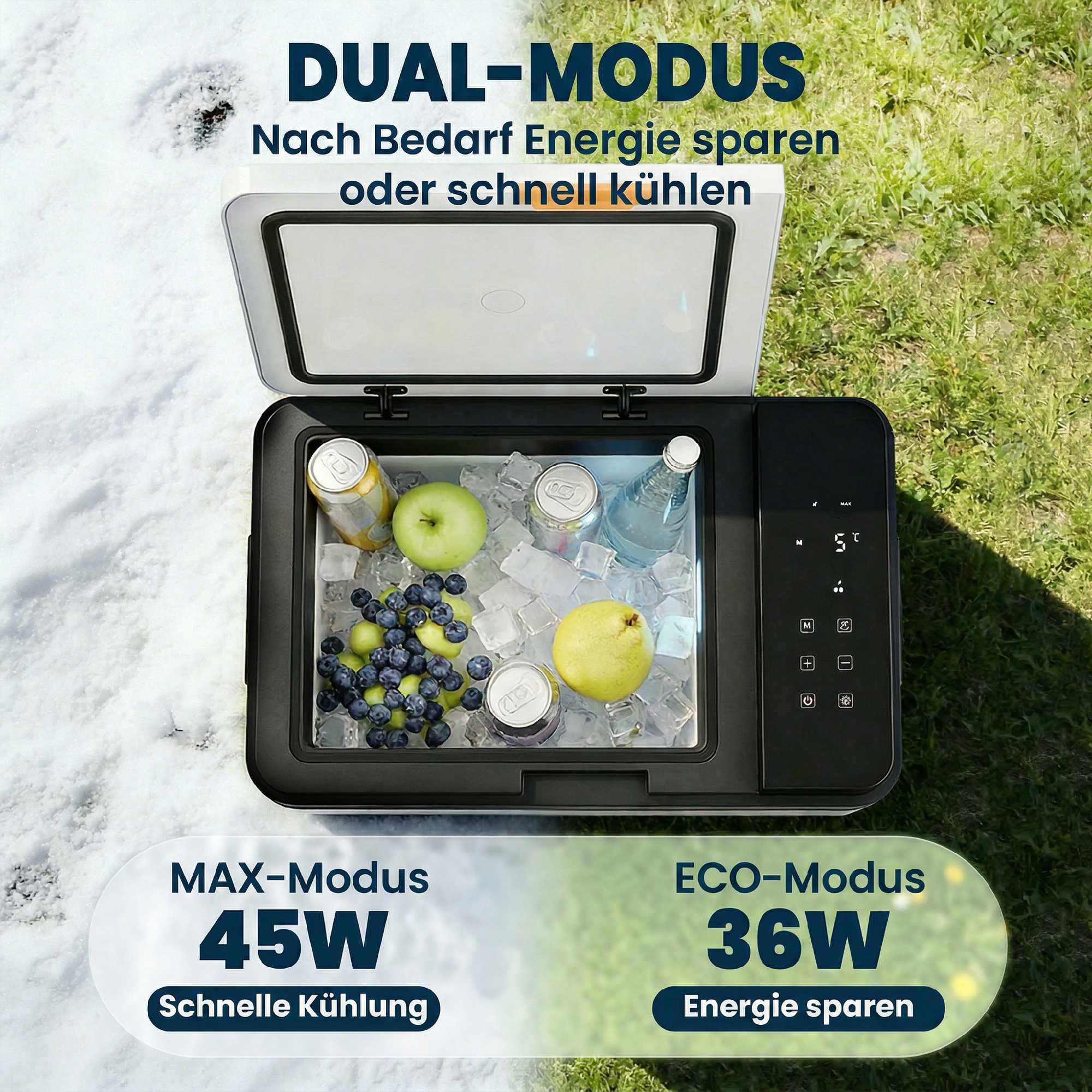 Elektrisk kylbox 30L, -20C till 20C, appstyrning