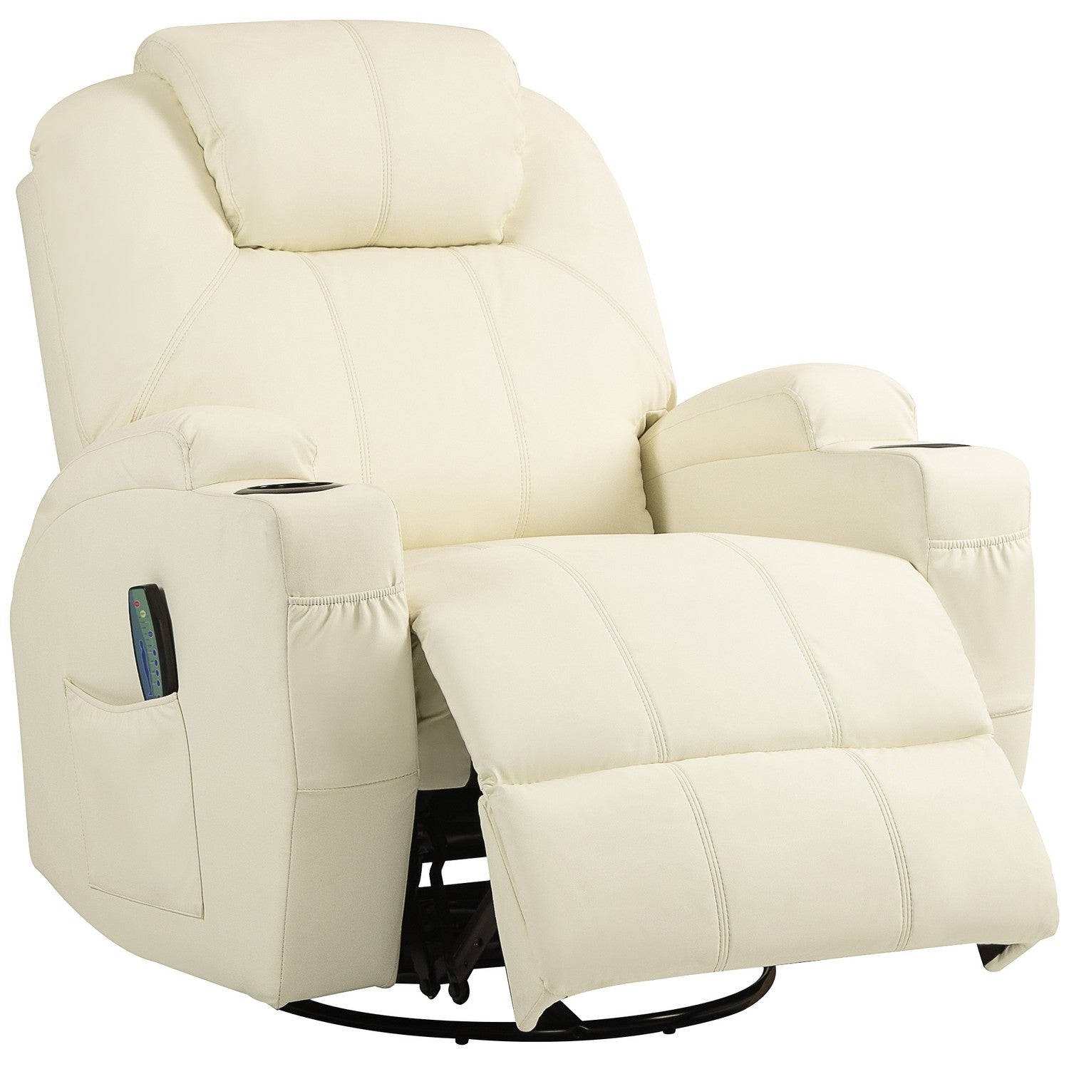 Elektrisk liggande massagestol med rocker & fjärrkontroll