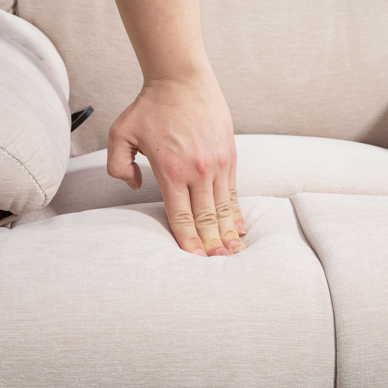 Elektrisk liggande massagestol med värme- och vridfunktioner