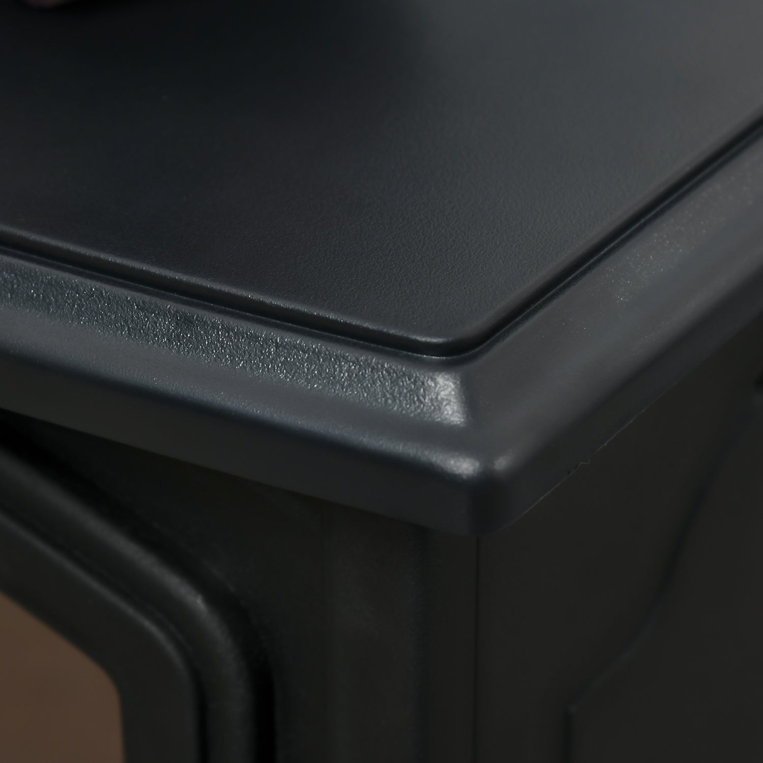 Fristående elektrisk öppen spis med LED Flame, 2000W, Svart