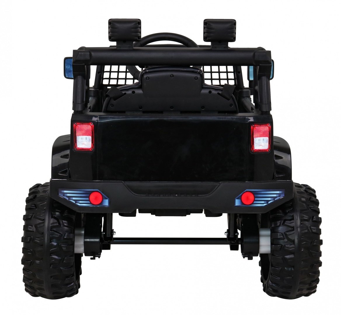 Elektrisk jeep for barn: 12V, LED-lys, fjernkontroll