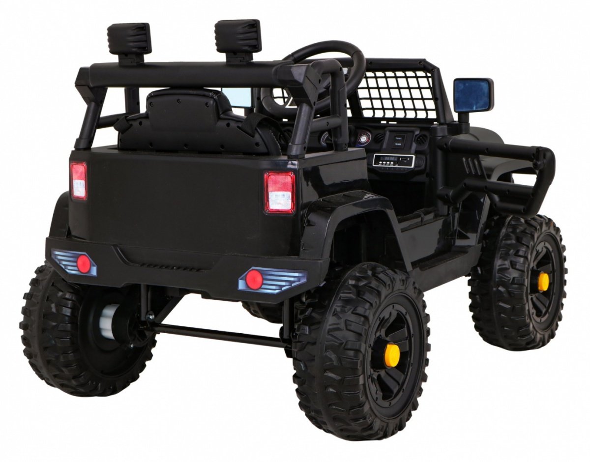 Elektrisk jeep for barn: 12V, LED-lys, fjernkontroll