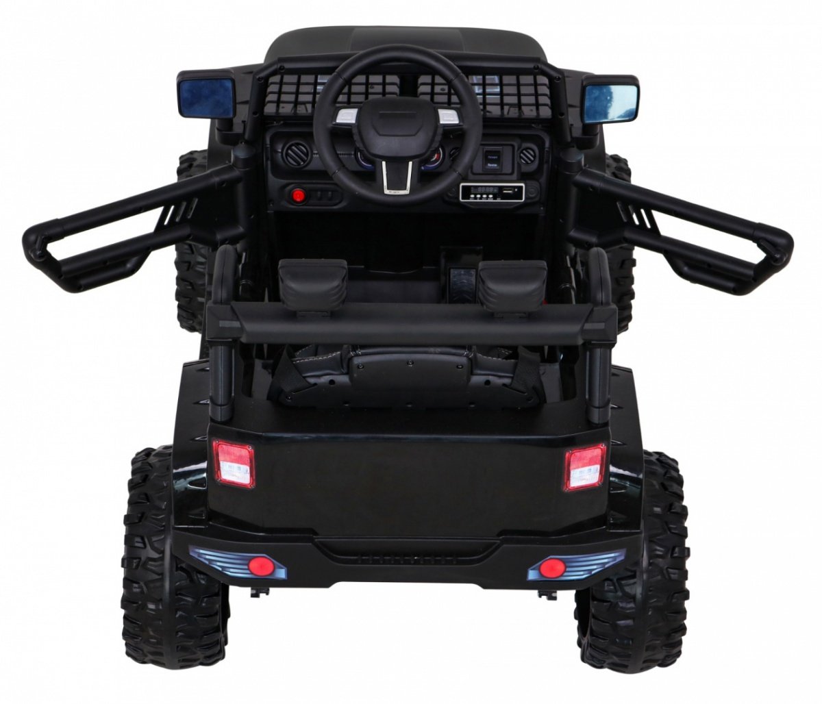 Elektrisk jeep for barn: 12V, LED-lys, fjernkontroll