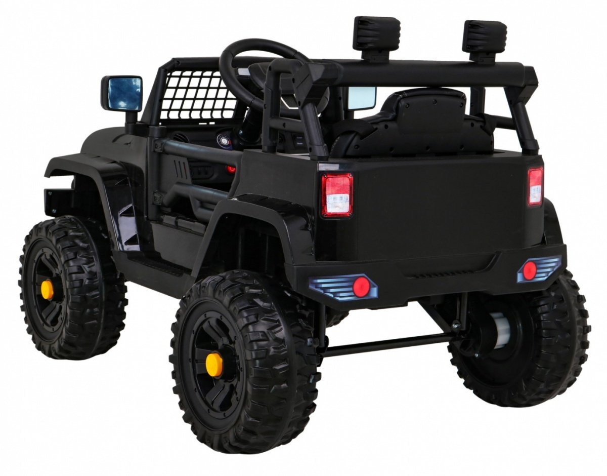 Elektrisk jeep for barn: 12V, LED-lys, fjernkontroll