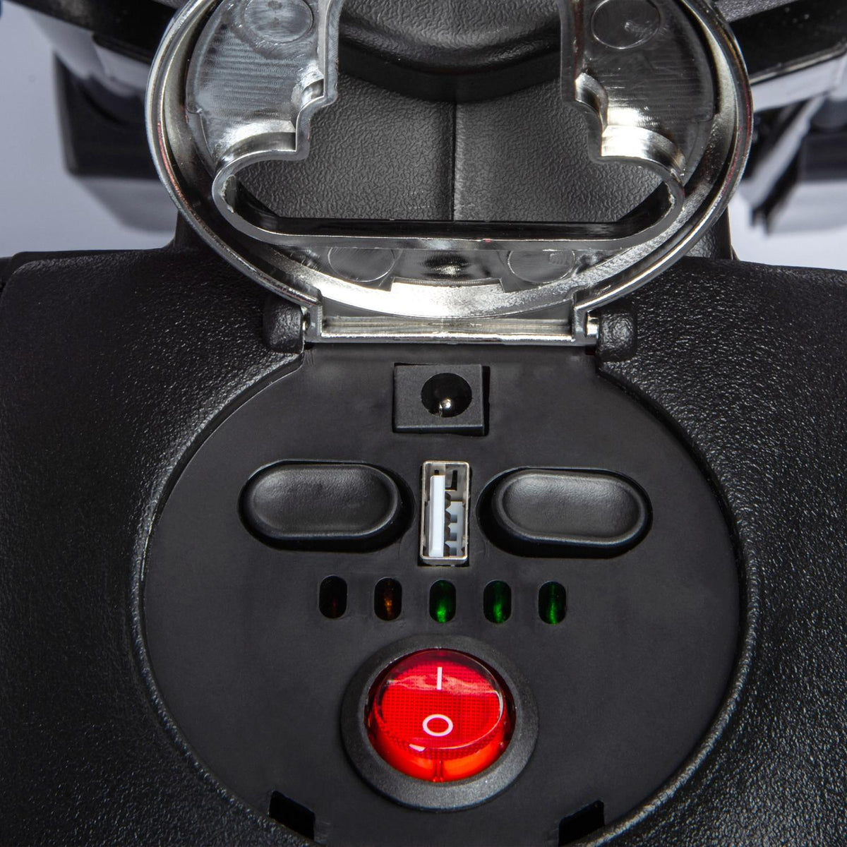 Elmotorsykkel for barn, 12V, musikk- og støttehjul, 6 km/t