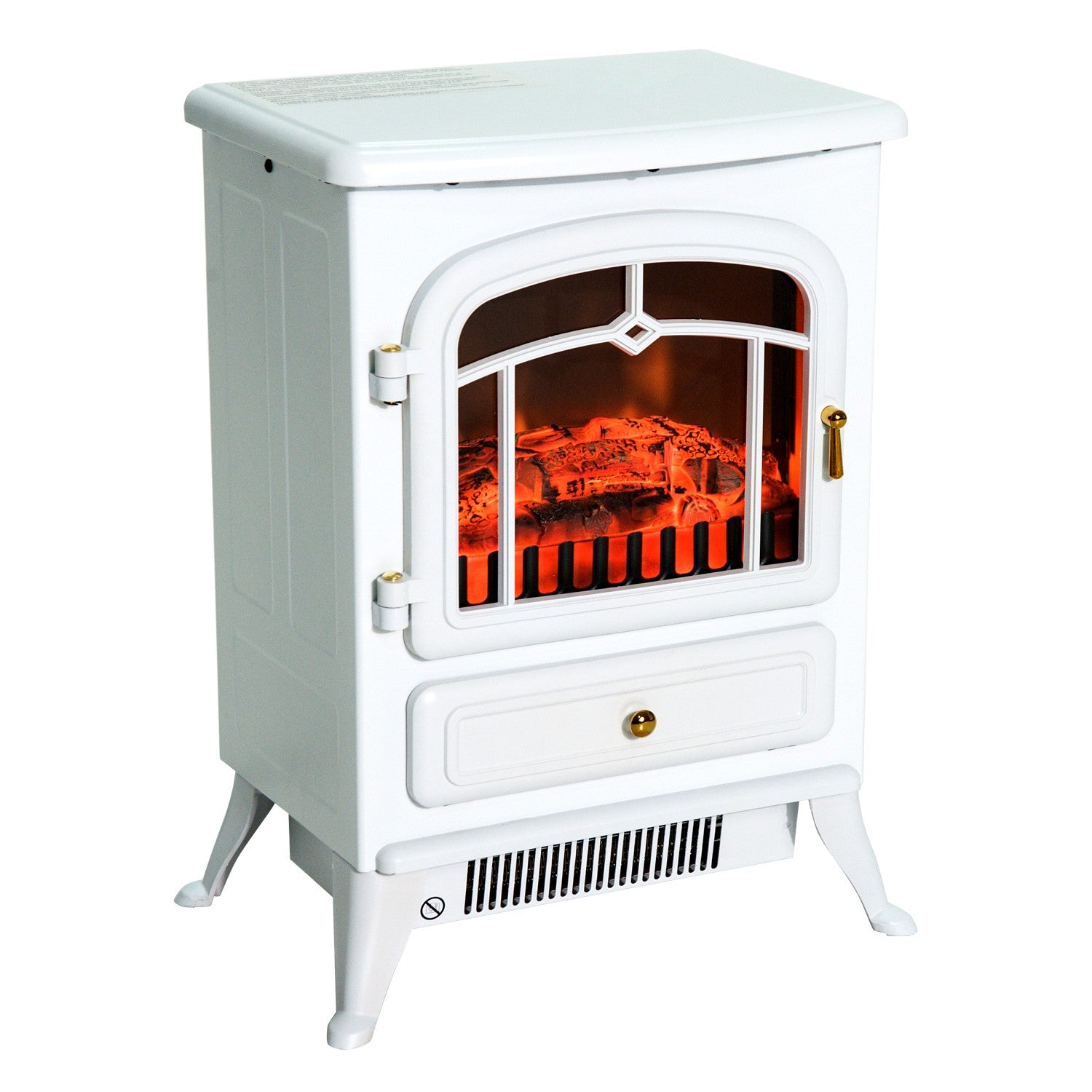 Elspis, 950/1850W, Flameffekt, Vit