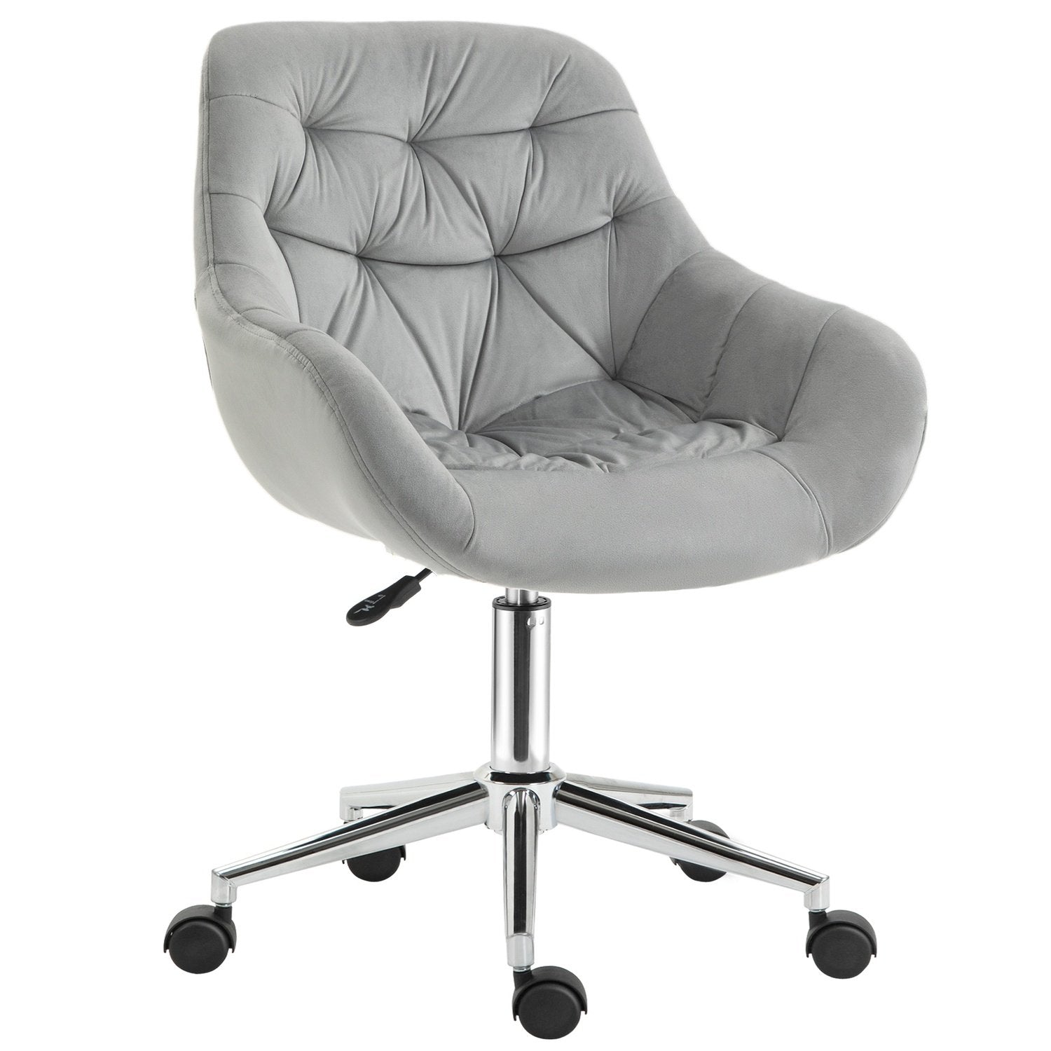 Executive Chair Kontorstol Høydejusterbar, Polyester, Skum, Metall, Nylon, Grå, 59X58X80-90Cm