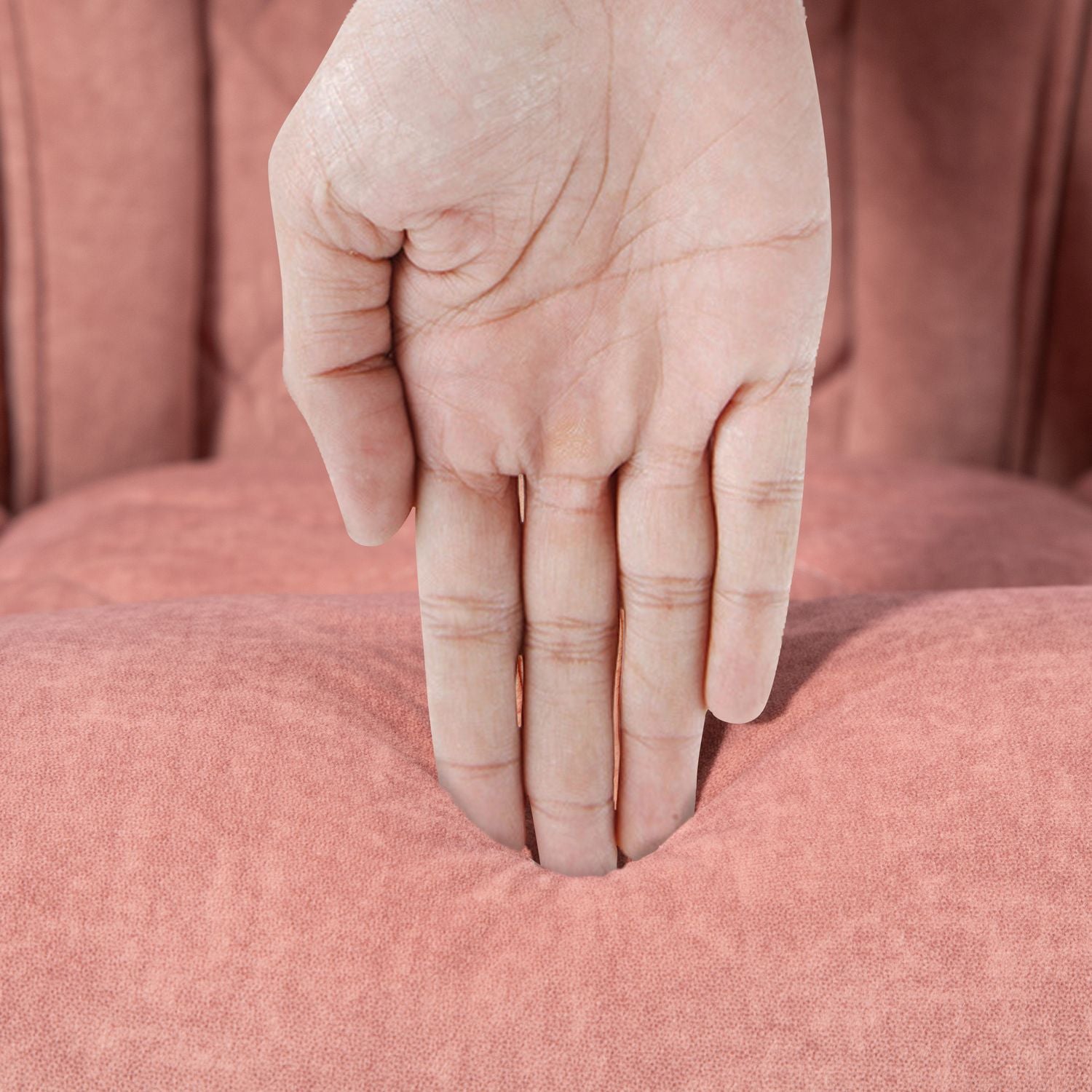 Ergonomisk kontorsstol med massagefunktion, fotstöd, vridbar, rullbar, rosa