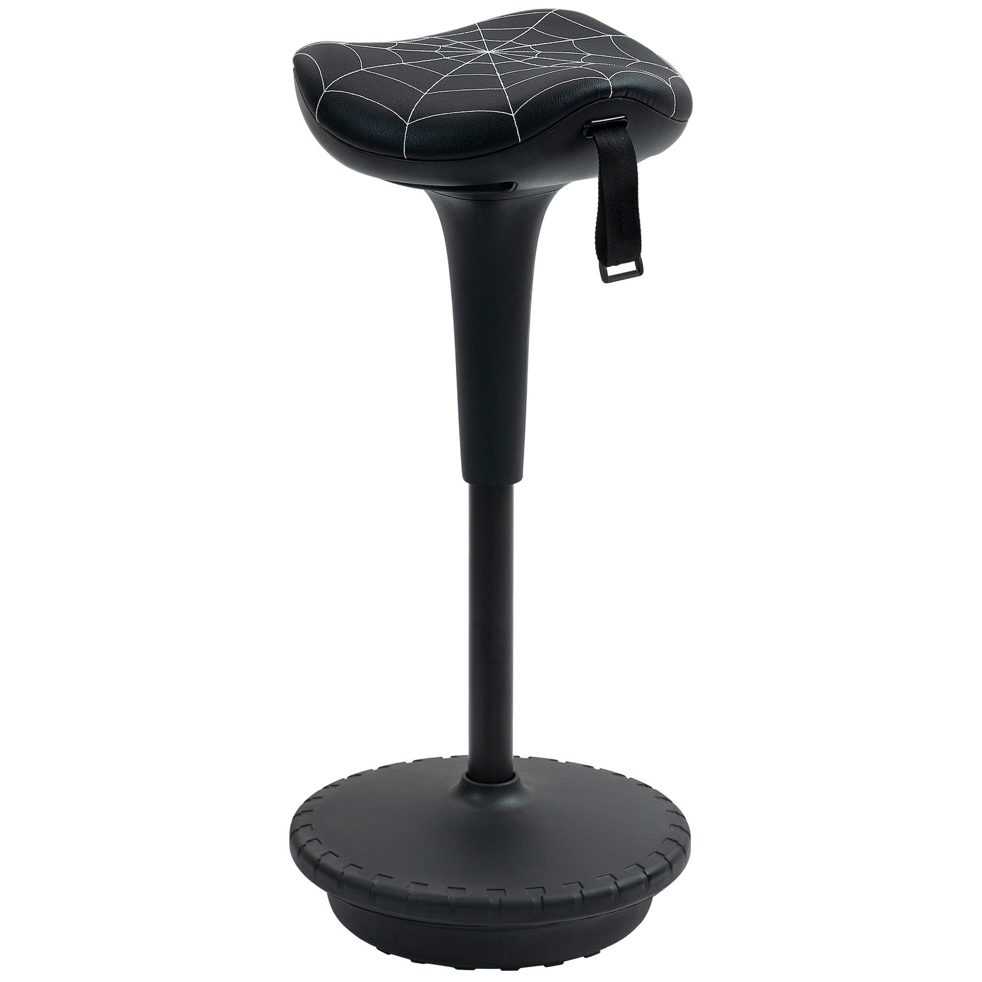 Ergonomisk ståpall med justerbar höjd, svart