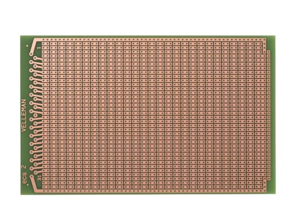 Eurocard 2-håls ö - 100X160Mm - Fr4 (1st/Bl.)