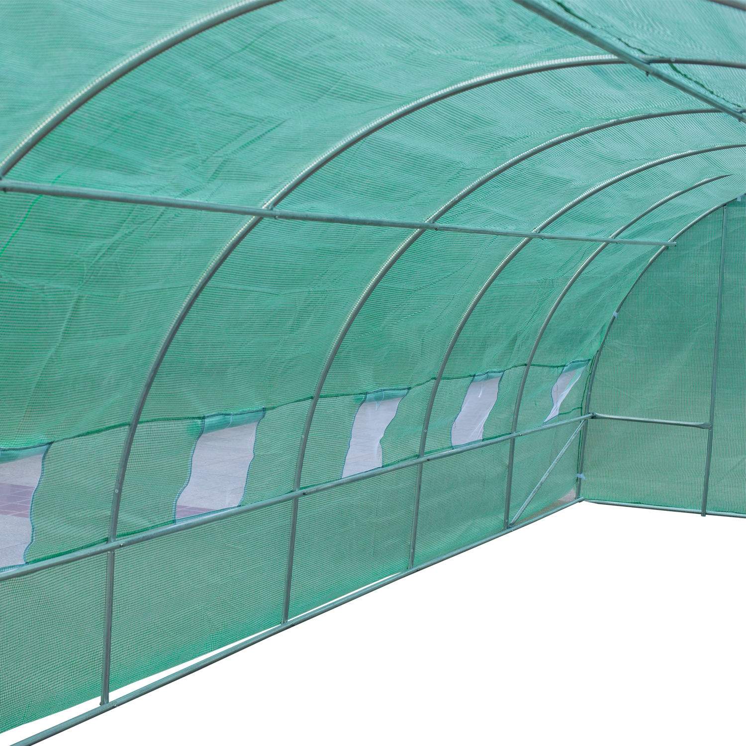 Växthusfilm för tomater, 800x300x200cm, med fönster