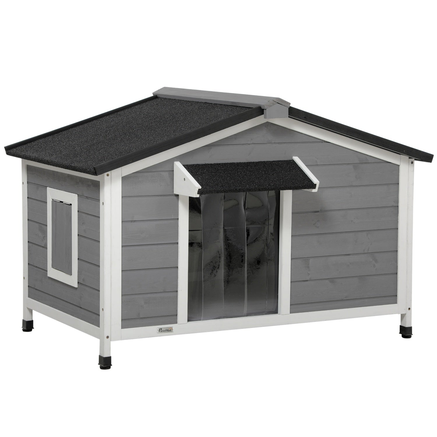 Fir Wood Dog House, väderbeständig med avtagbart golv