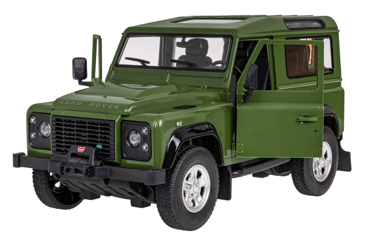 Fjärrkontroll Land Rover Defender 1:14 med LED-lampor