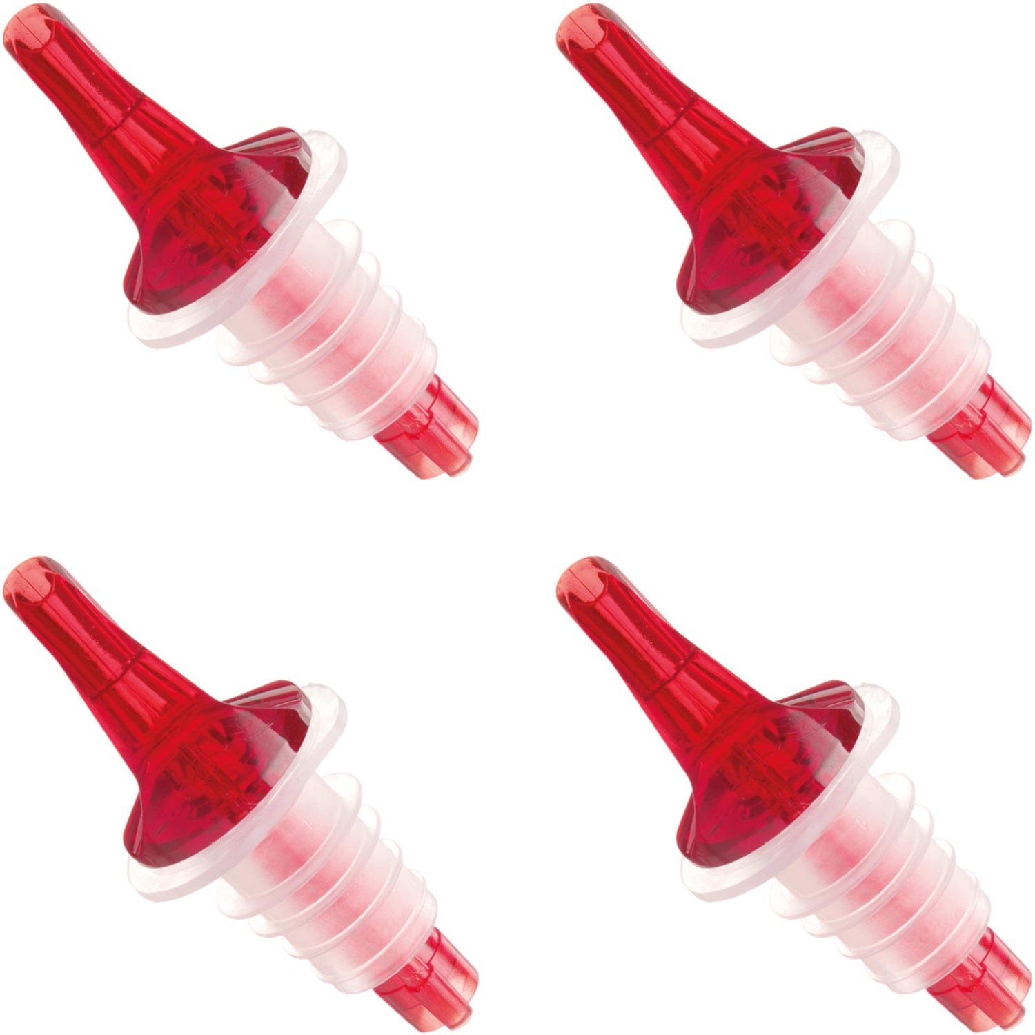 Flaskkrandispenser - röd SET med 4 st.
