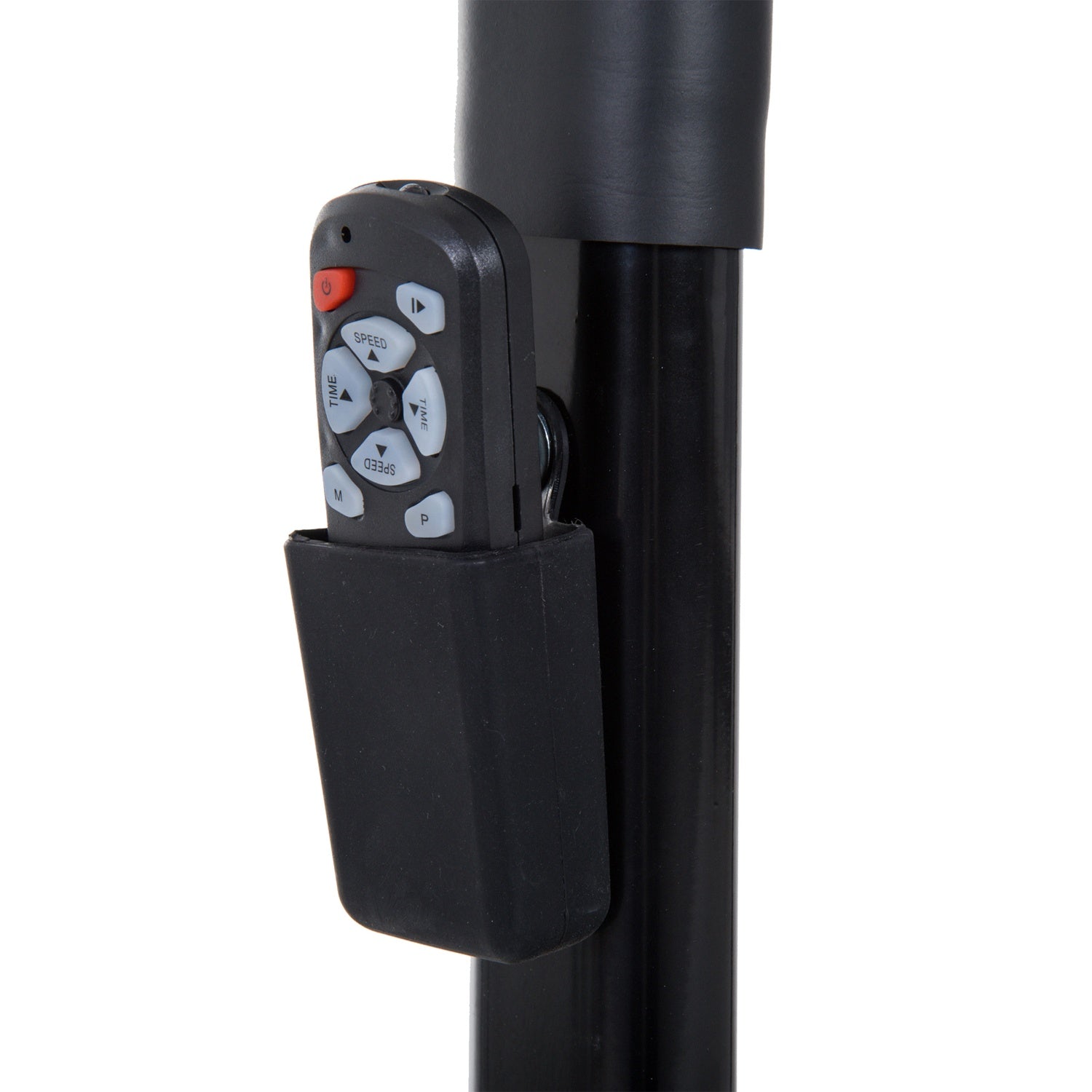 Fällbart elektriskt löpband – LCD-skärm, stål, svart