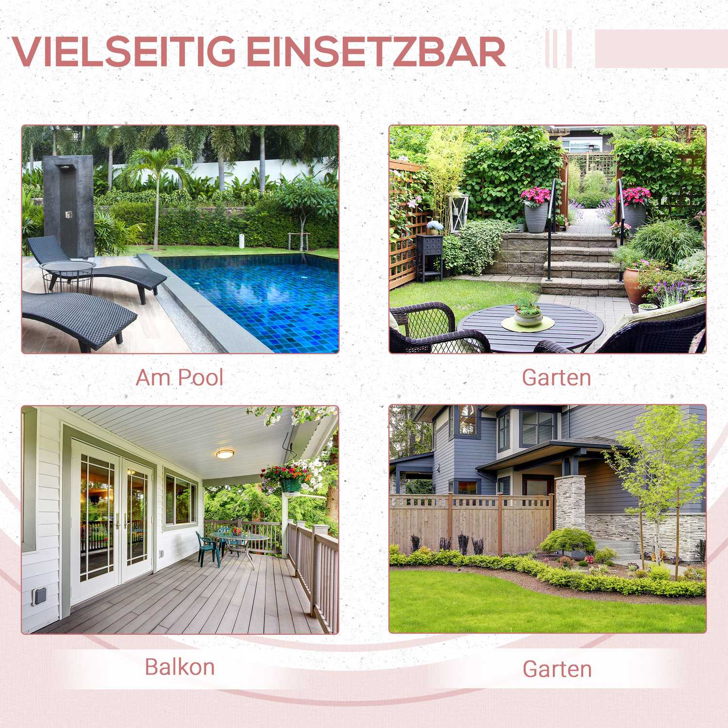 Fällbart sidobord i polyrattan – Svart, 40 x 40 cm