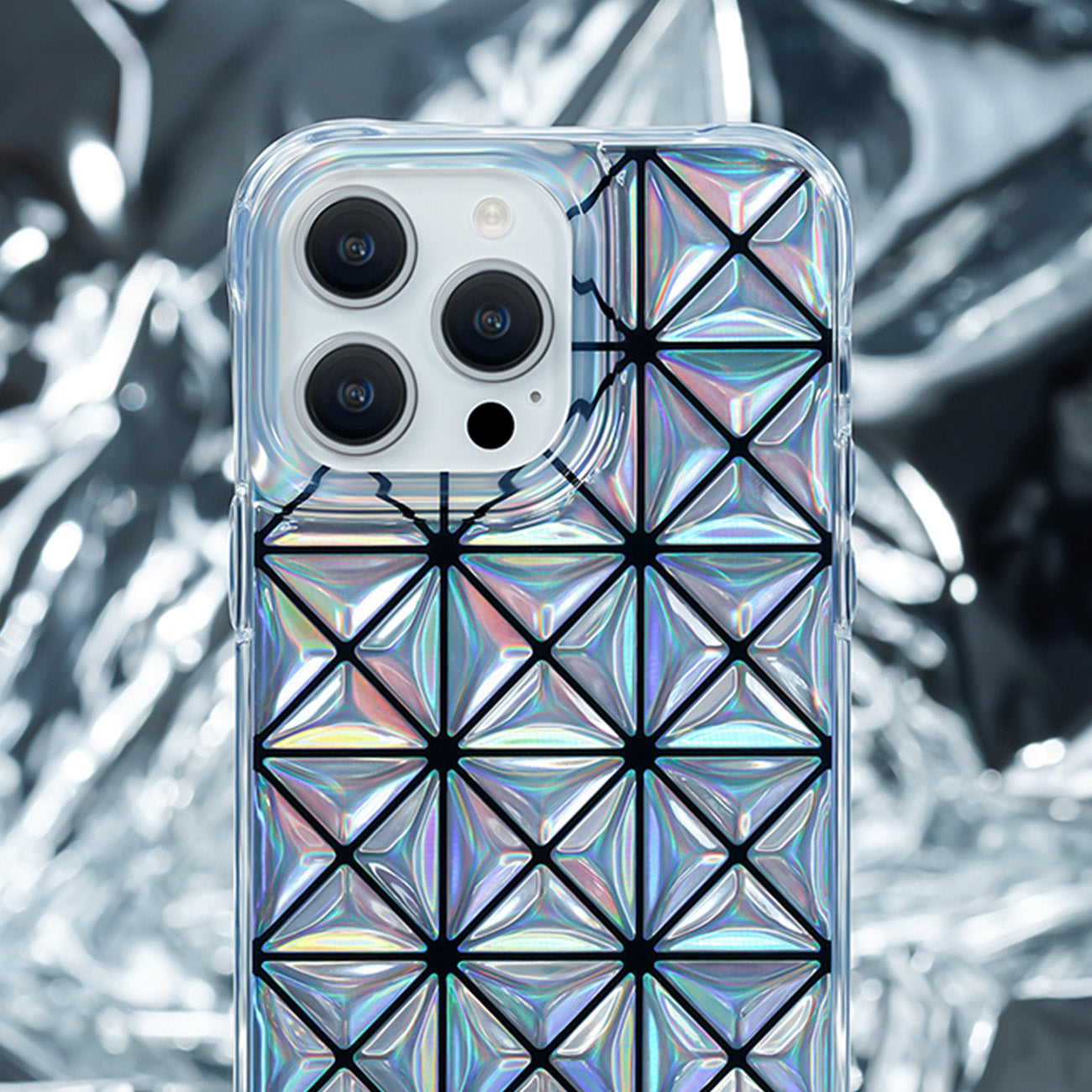 Fodral skal för iPhone 14 Pro bak skal Miya Series laserfärg