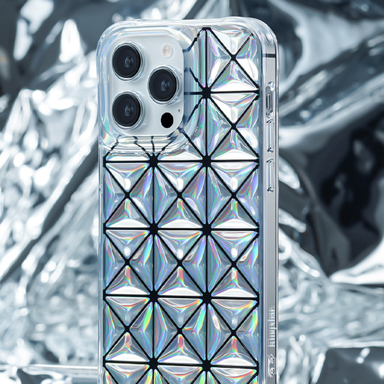 Fodral skal för iPhone 14 Pro bak skal Miya Series laserfärg