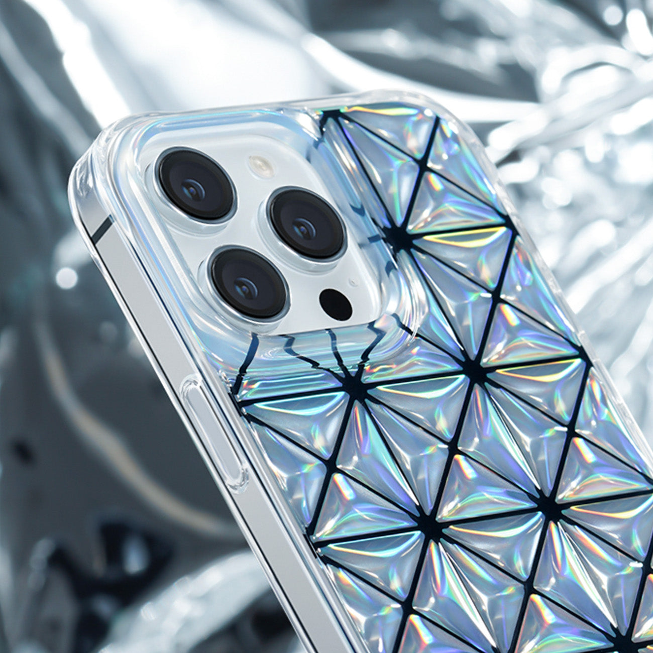 Fodral skal för iPhone 14 Pro bak skal Miya Series laserfärg